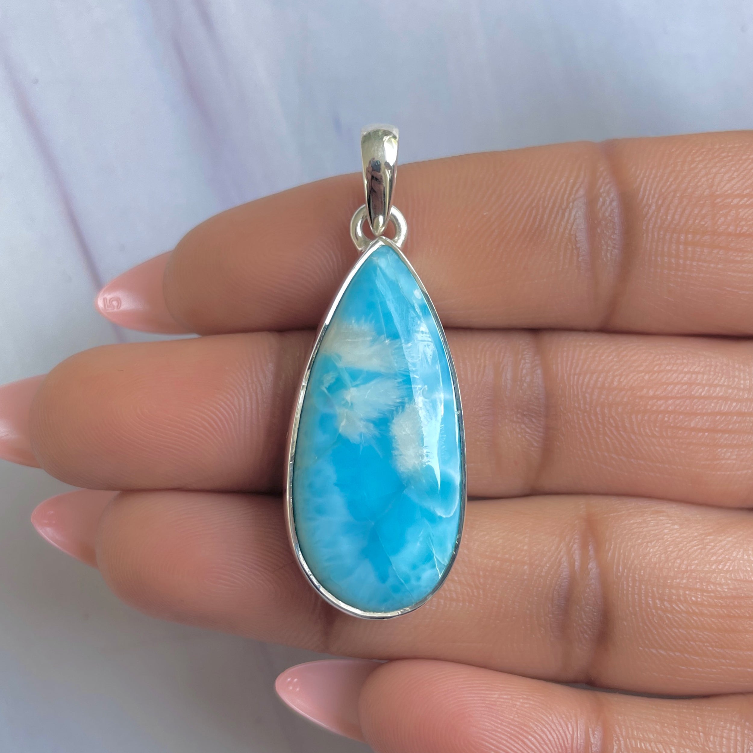 Larimar Pendant-(LAR-P-1698.)