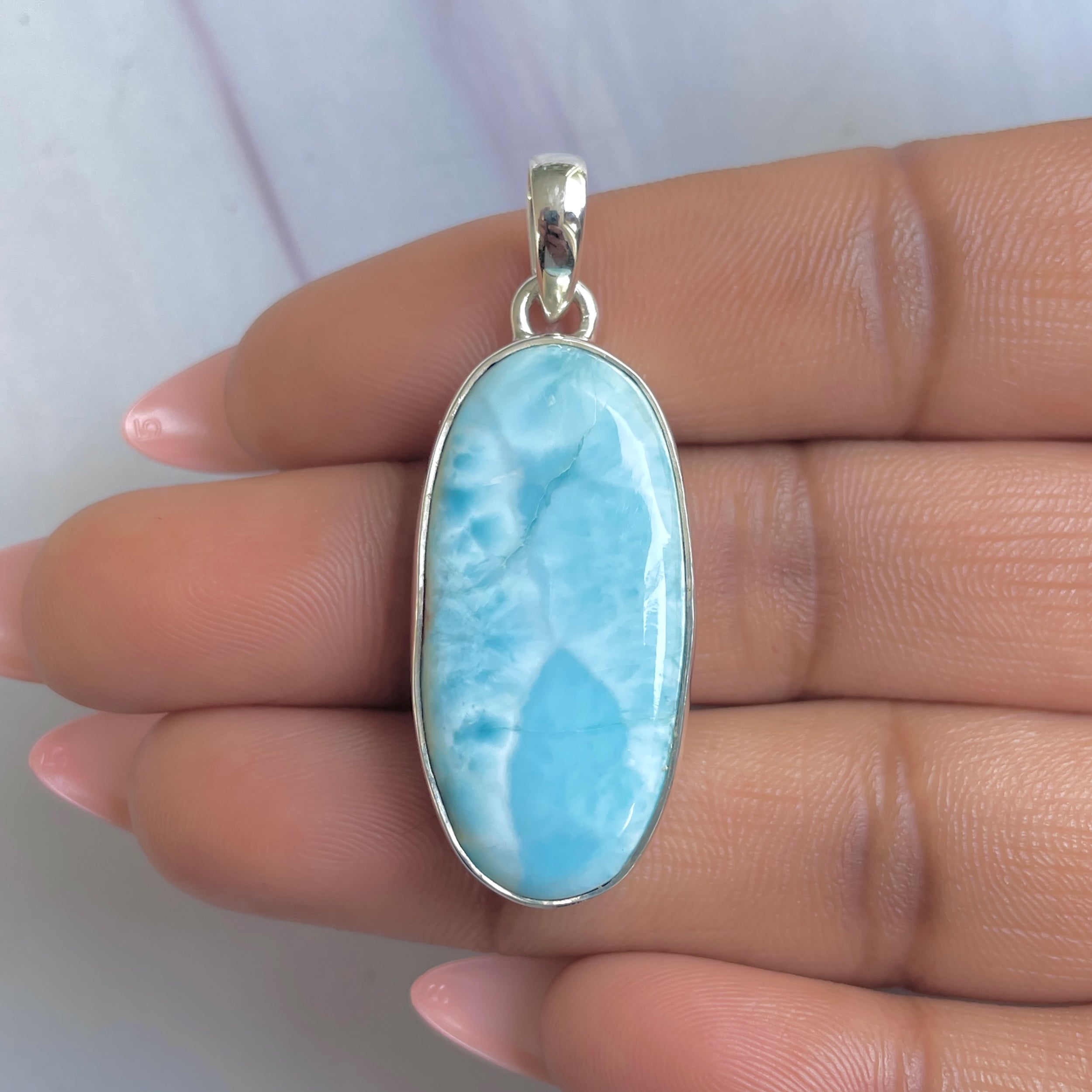Larimar Pendant-(LAR-P-1701.)