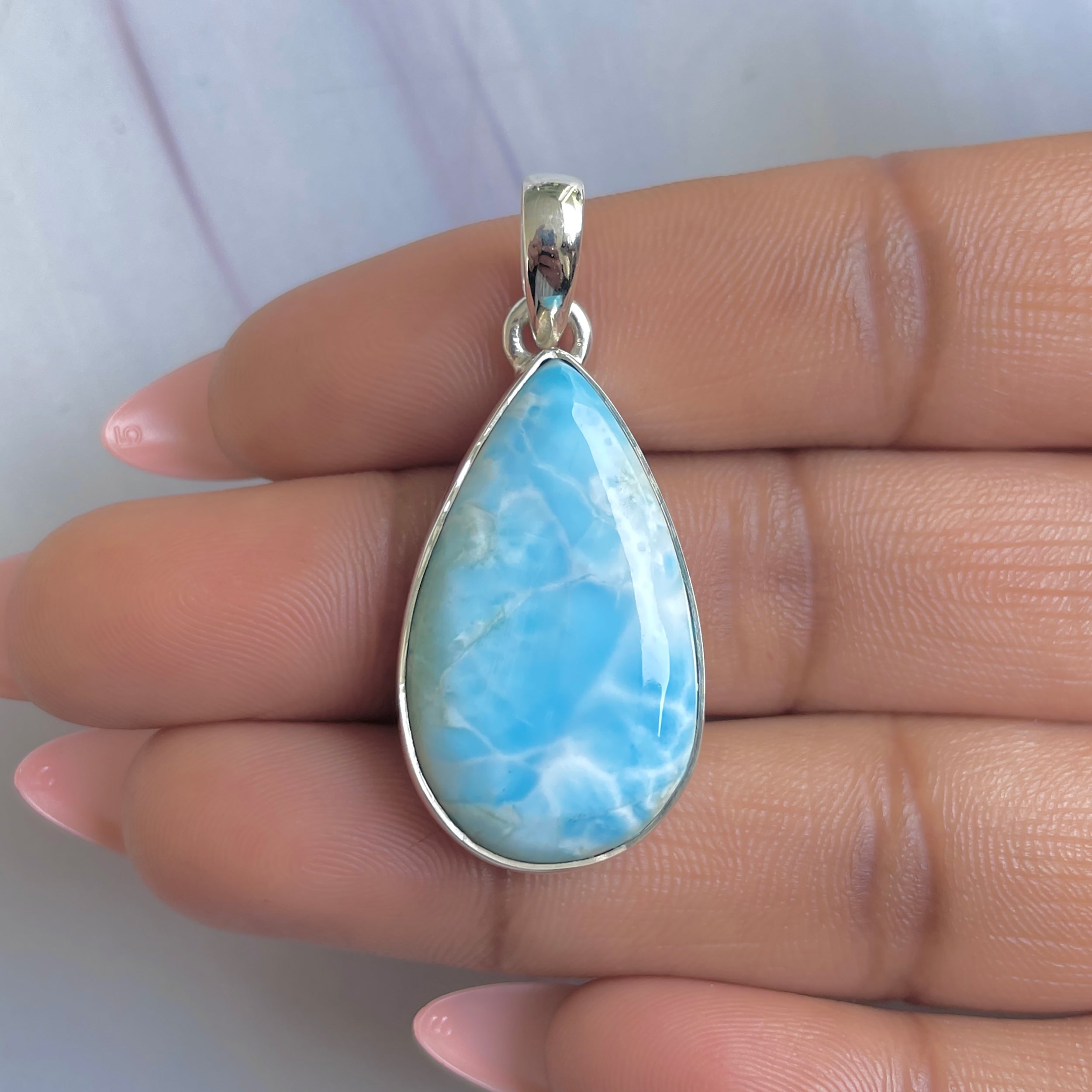 Larimar Pendant-(LAR-P-1702.)