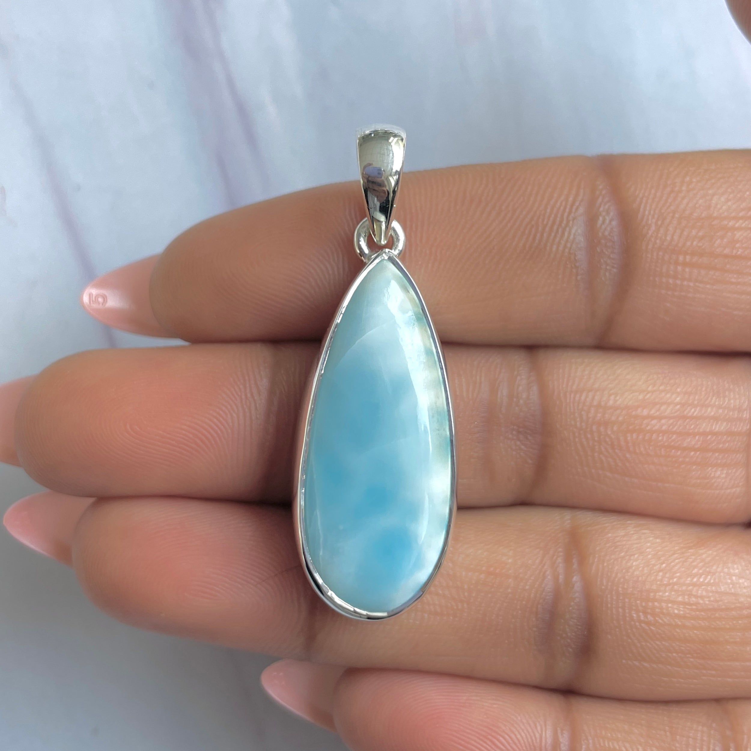 Larimar Pendant-(LAR-P-1704.)
