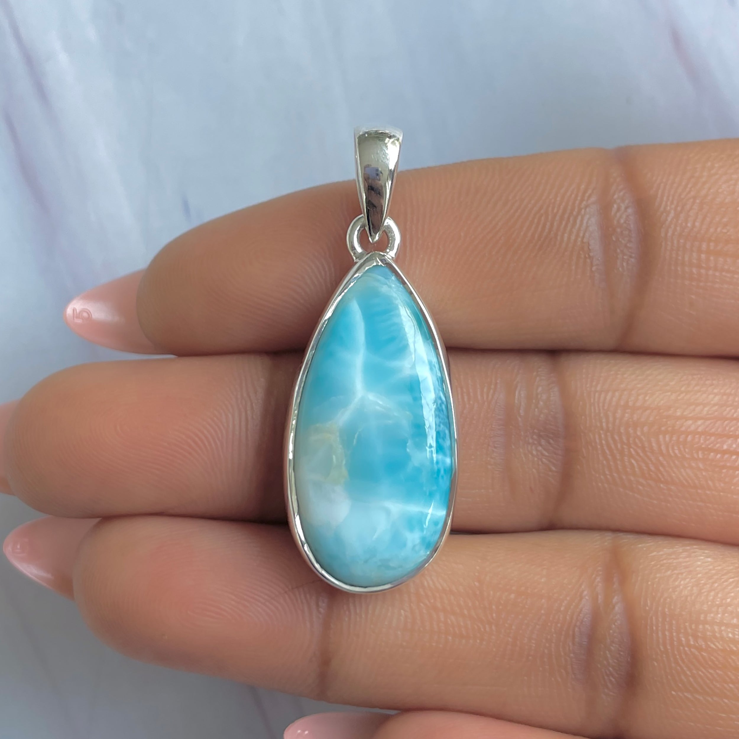 Larimar Pendant-(LAR-P-1706.)