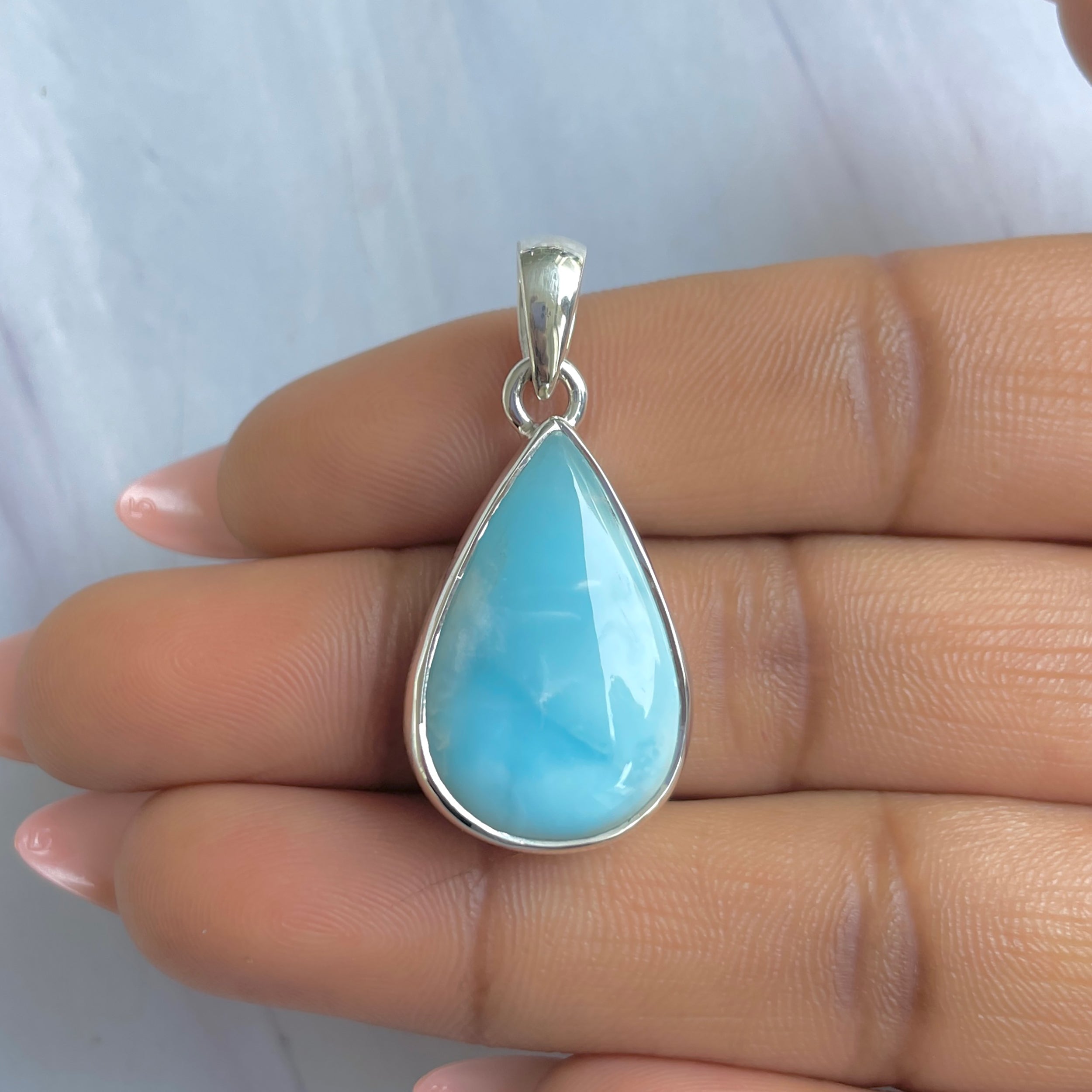 Larimar Pendant-(LAR-P-1708.)