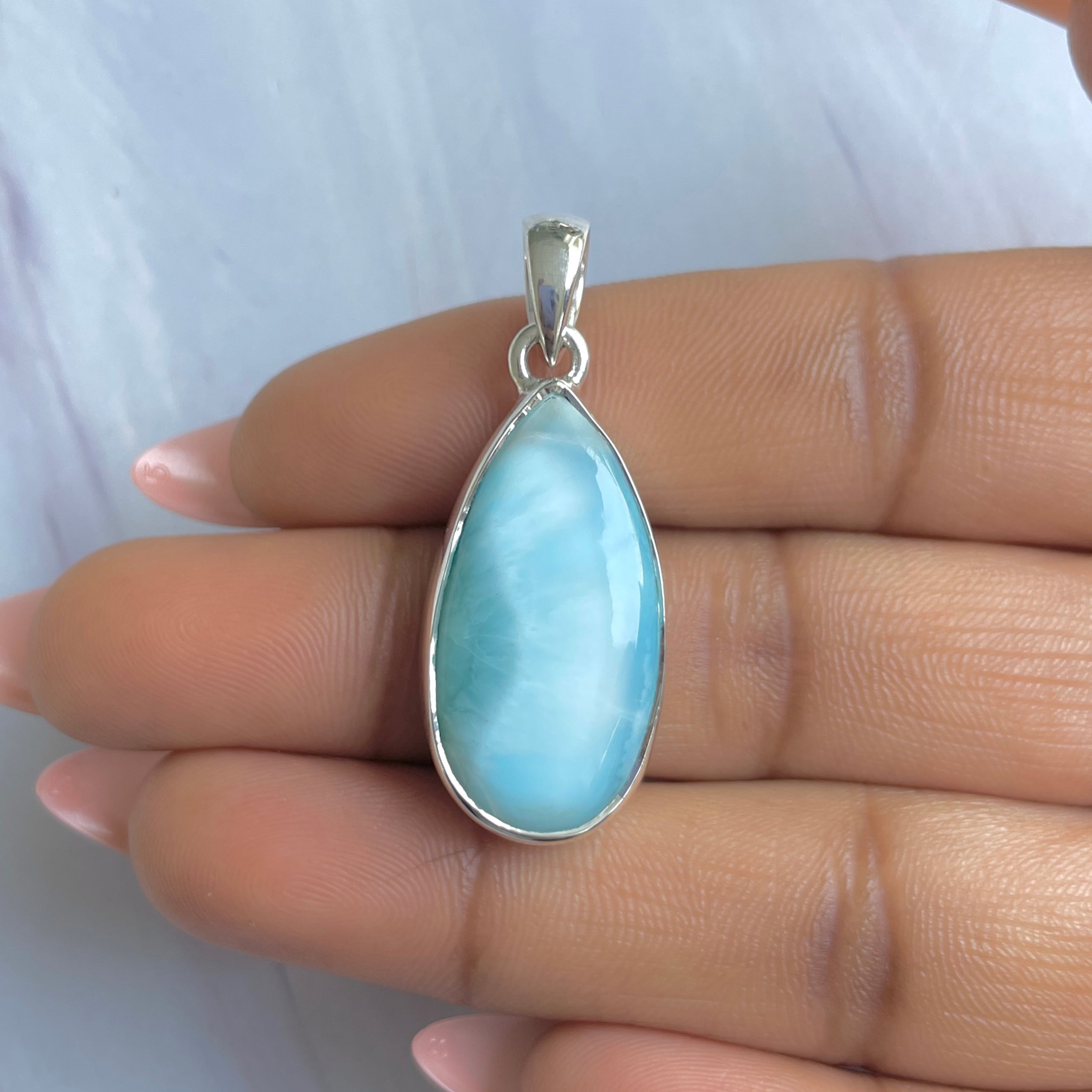 Larimar Pendant-(LAR-P-1710.)