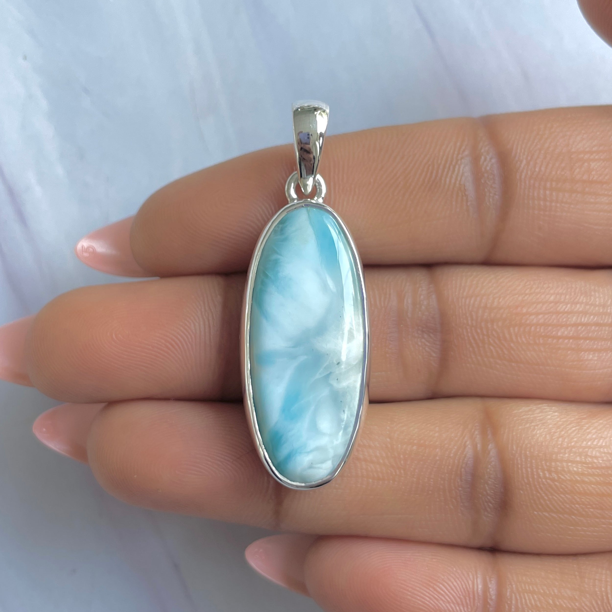 Larimar Pendant-(LAR-P-1711.)