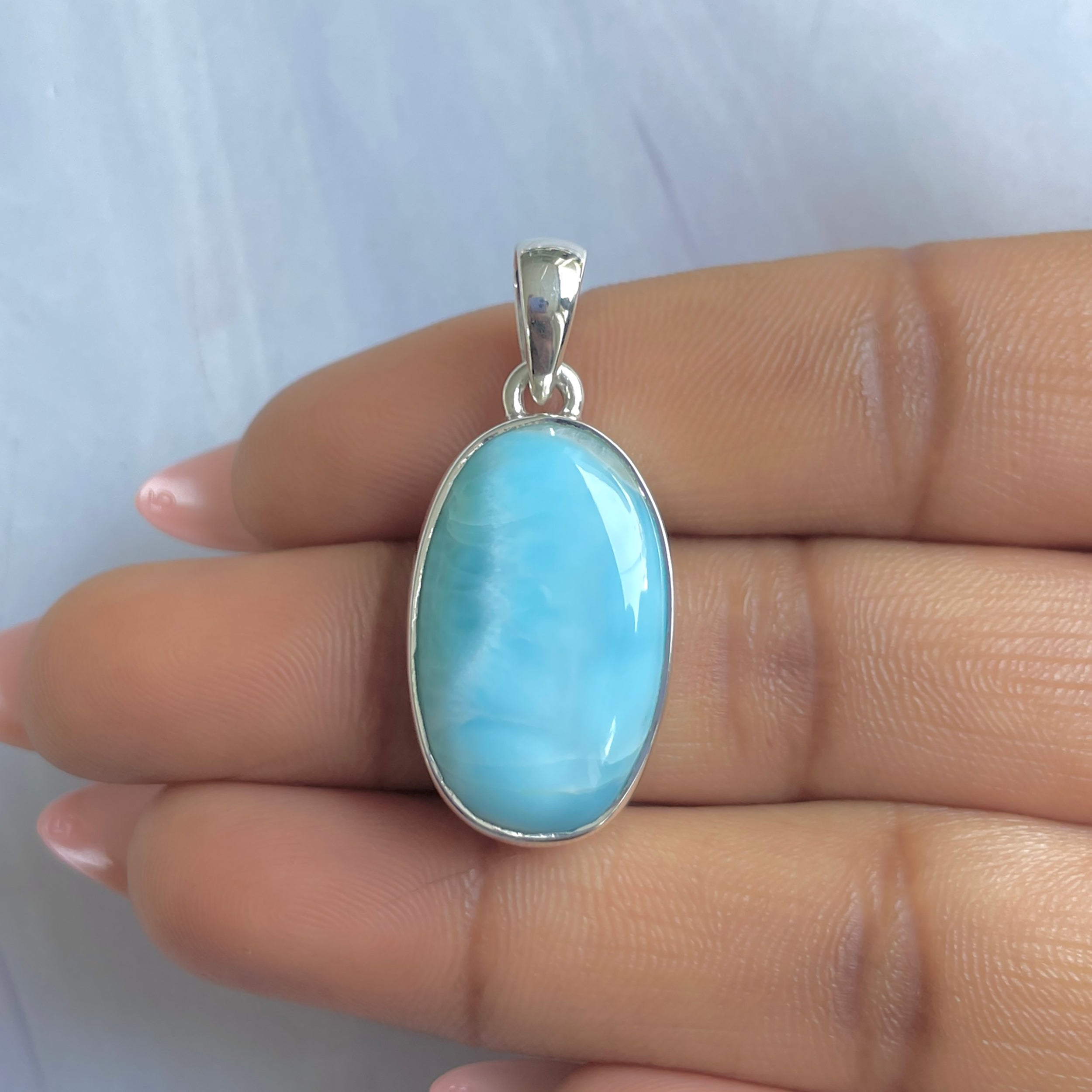 Larimar Pendant-(LAR-P-1712.)