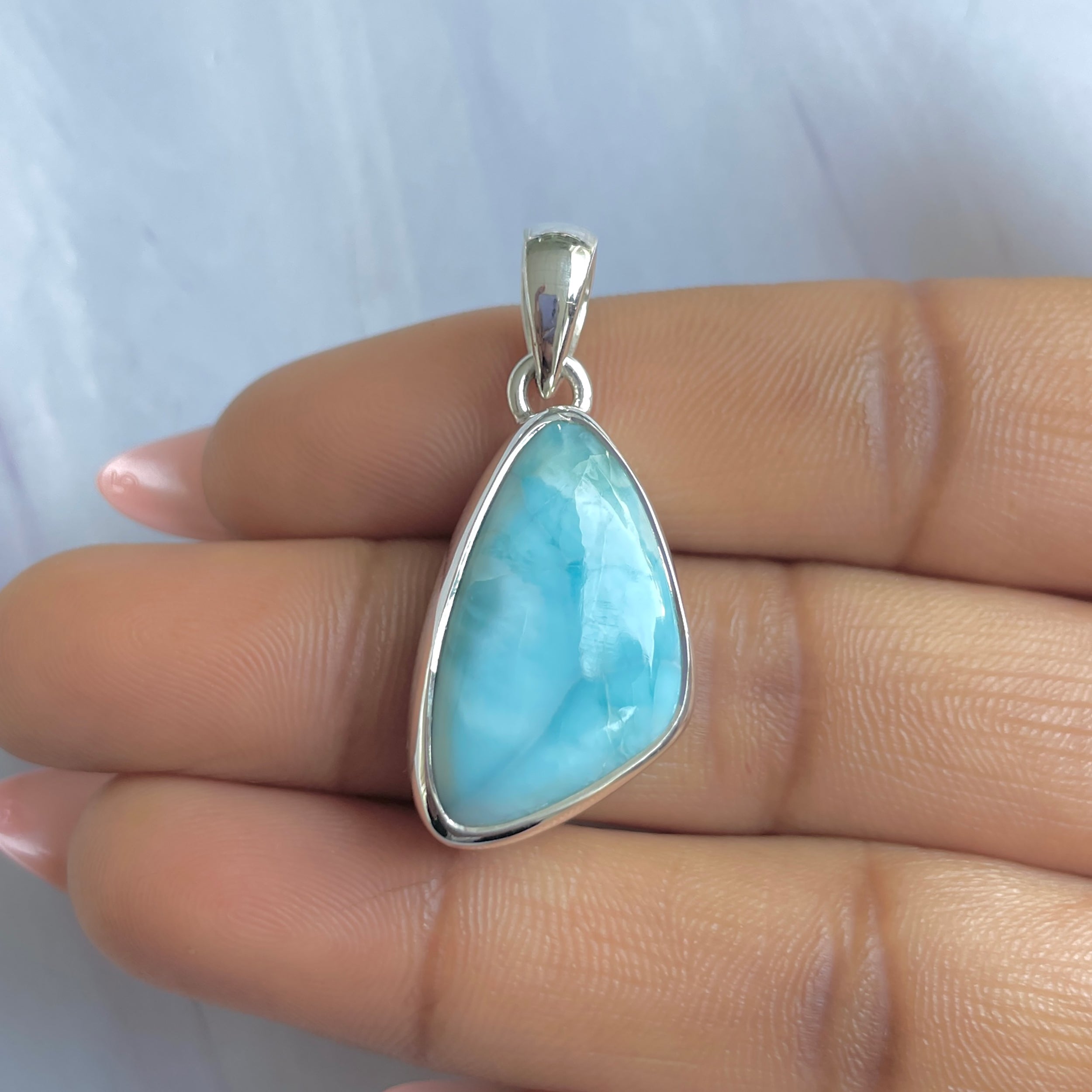 Larimar Pendant-(LAR-P-1713.)