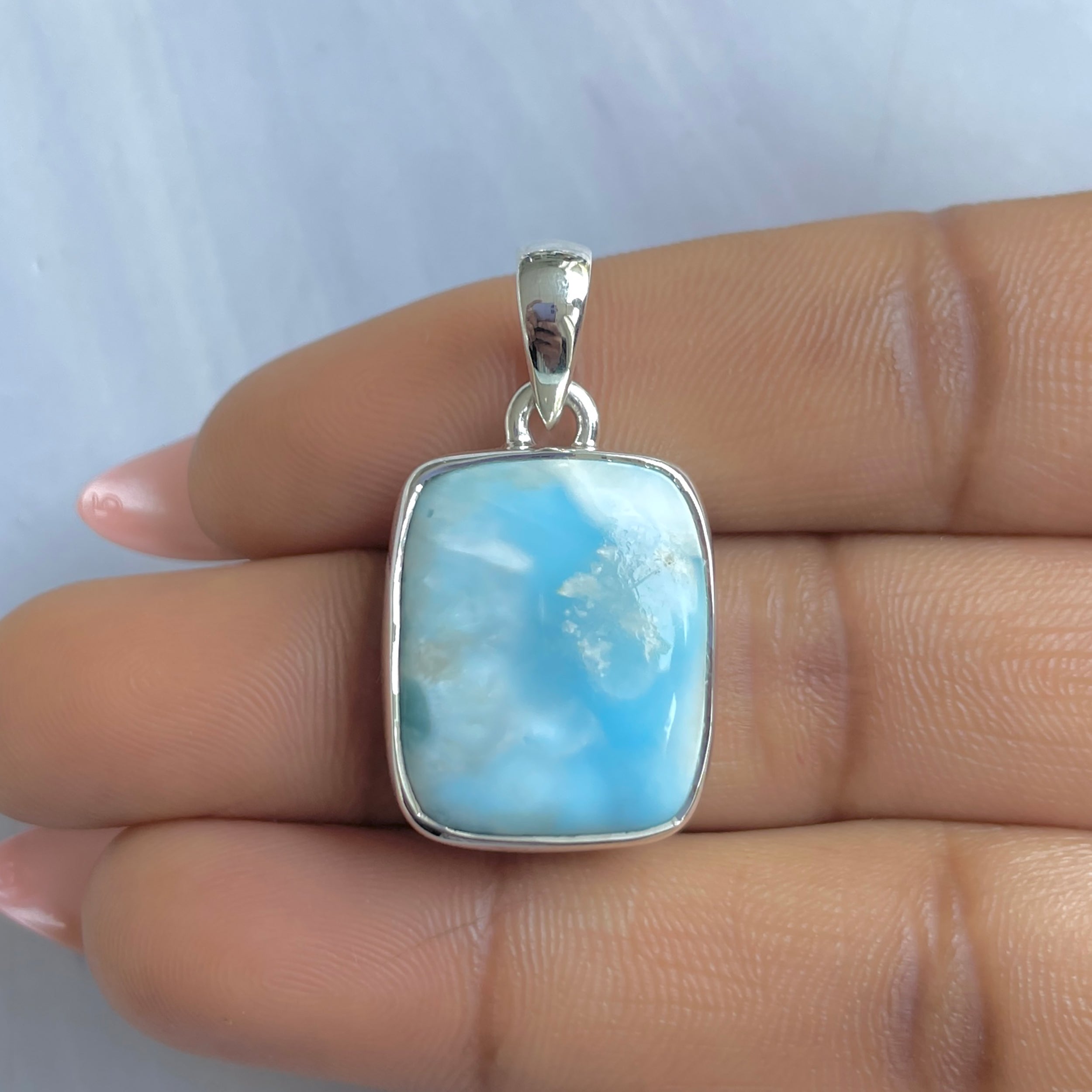Larimar Pendant-(LAR-P-1718.)