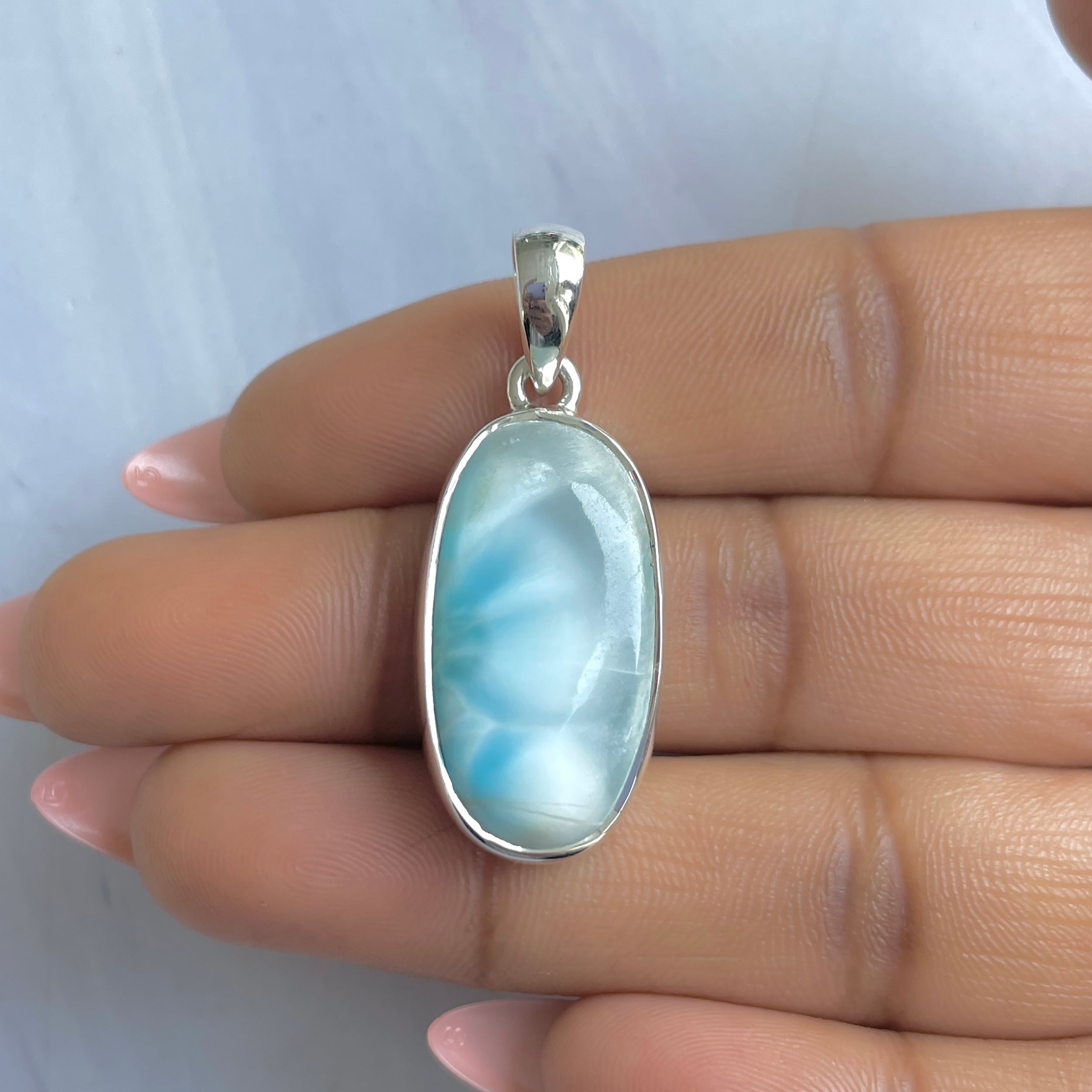 Larimar Pendant-(LAR-P-1719.)