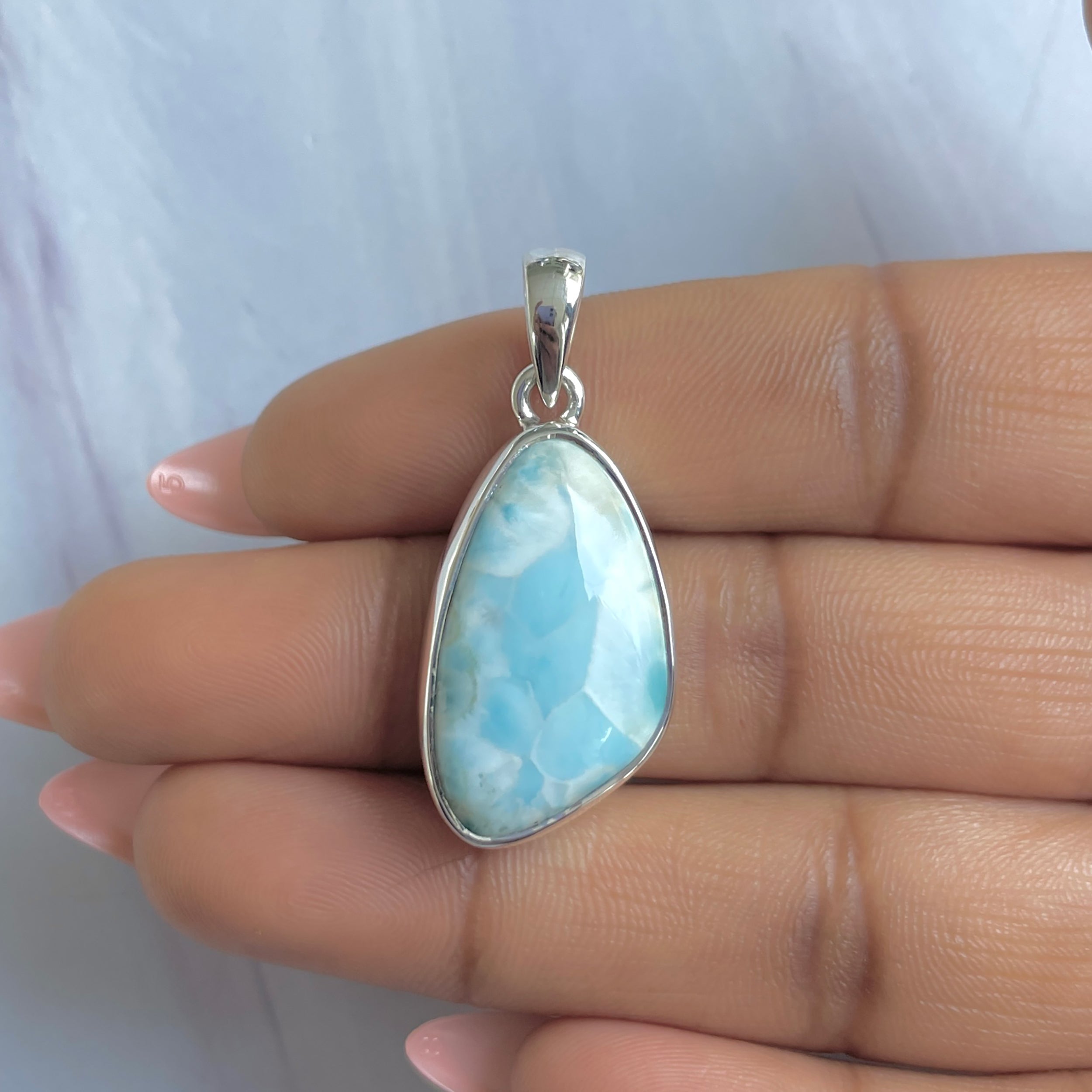 Larimar Pendant-(LAR-P-1723.)