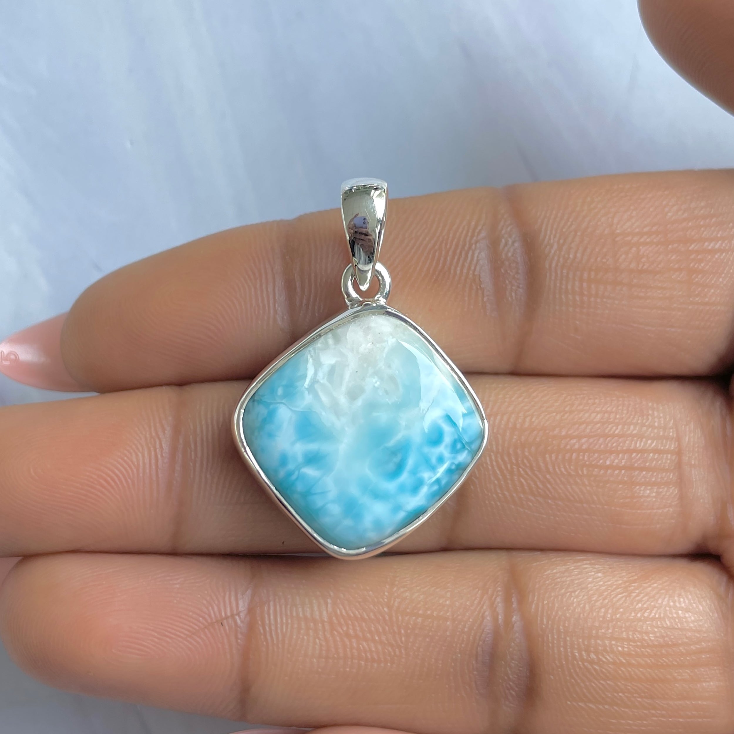 Larimar Pendant-(LAR-P-1724.)