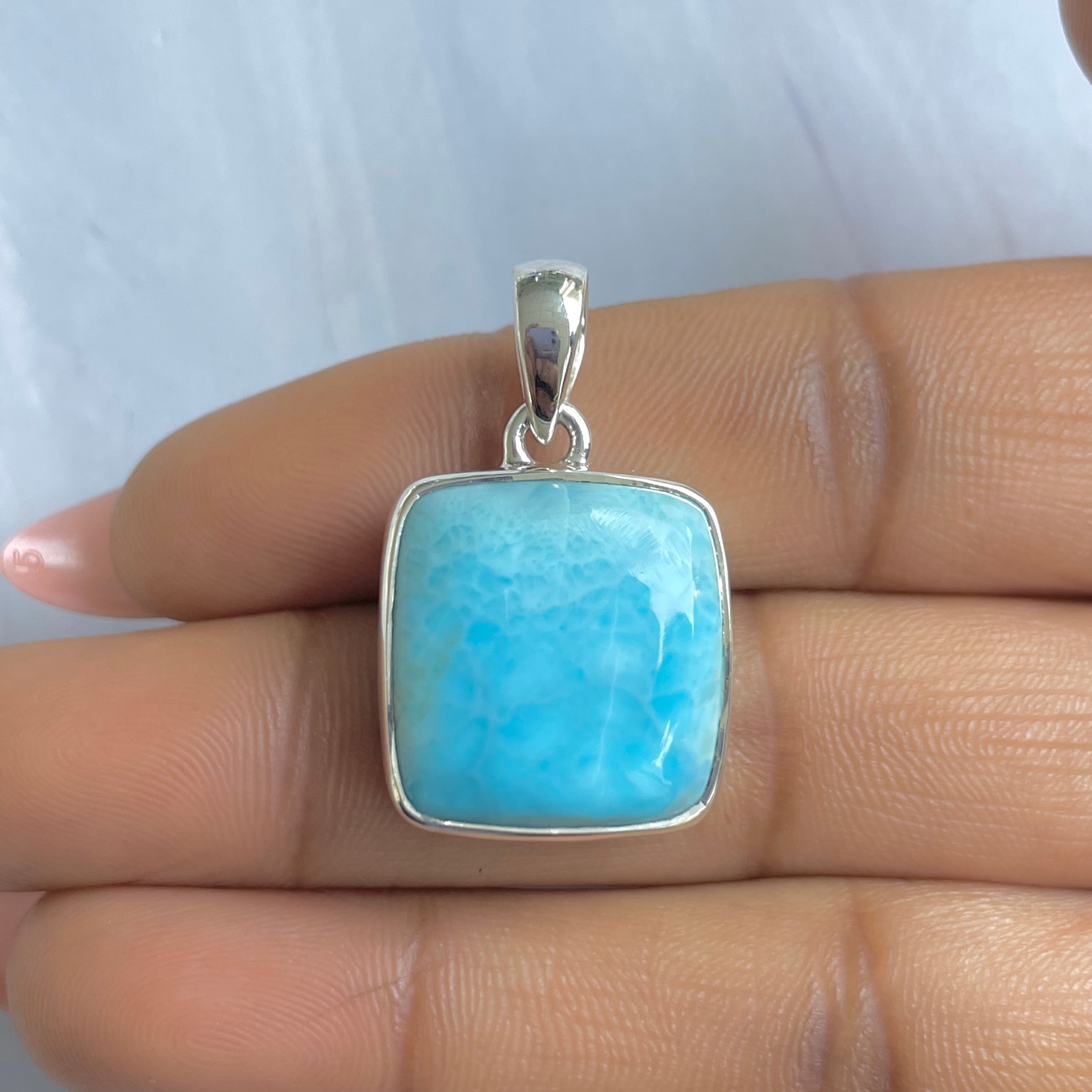 Larimar Pendant-(LAR-P-1727.)
