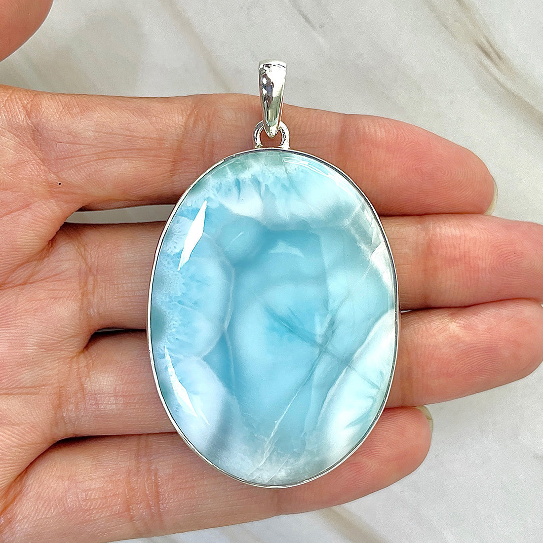 Larimar Pendant-(LAR-P-173.)