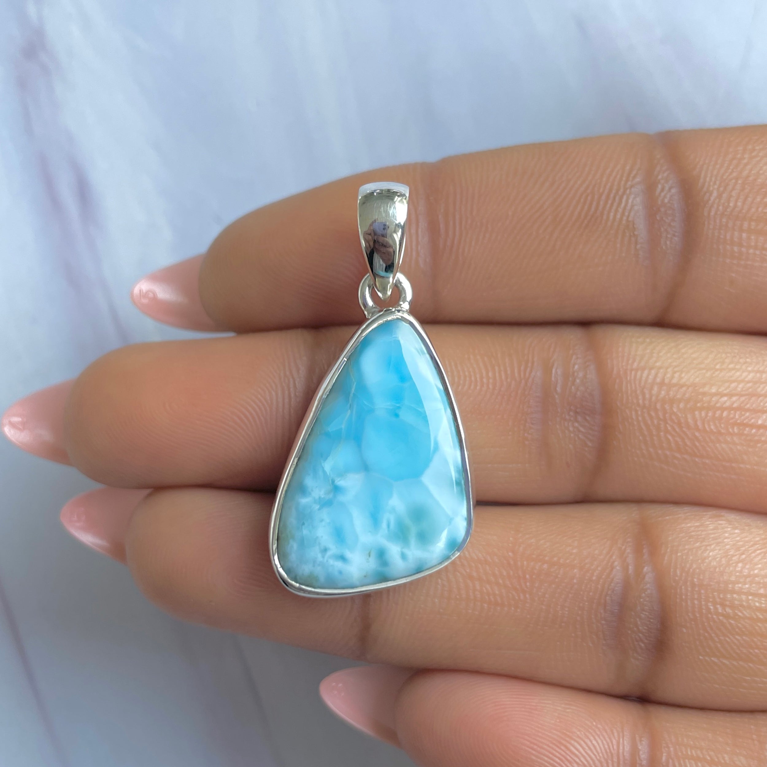 Larimar Pendant-(LAR-P-1730.)