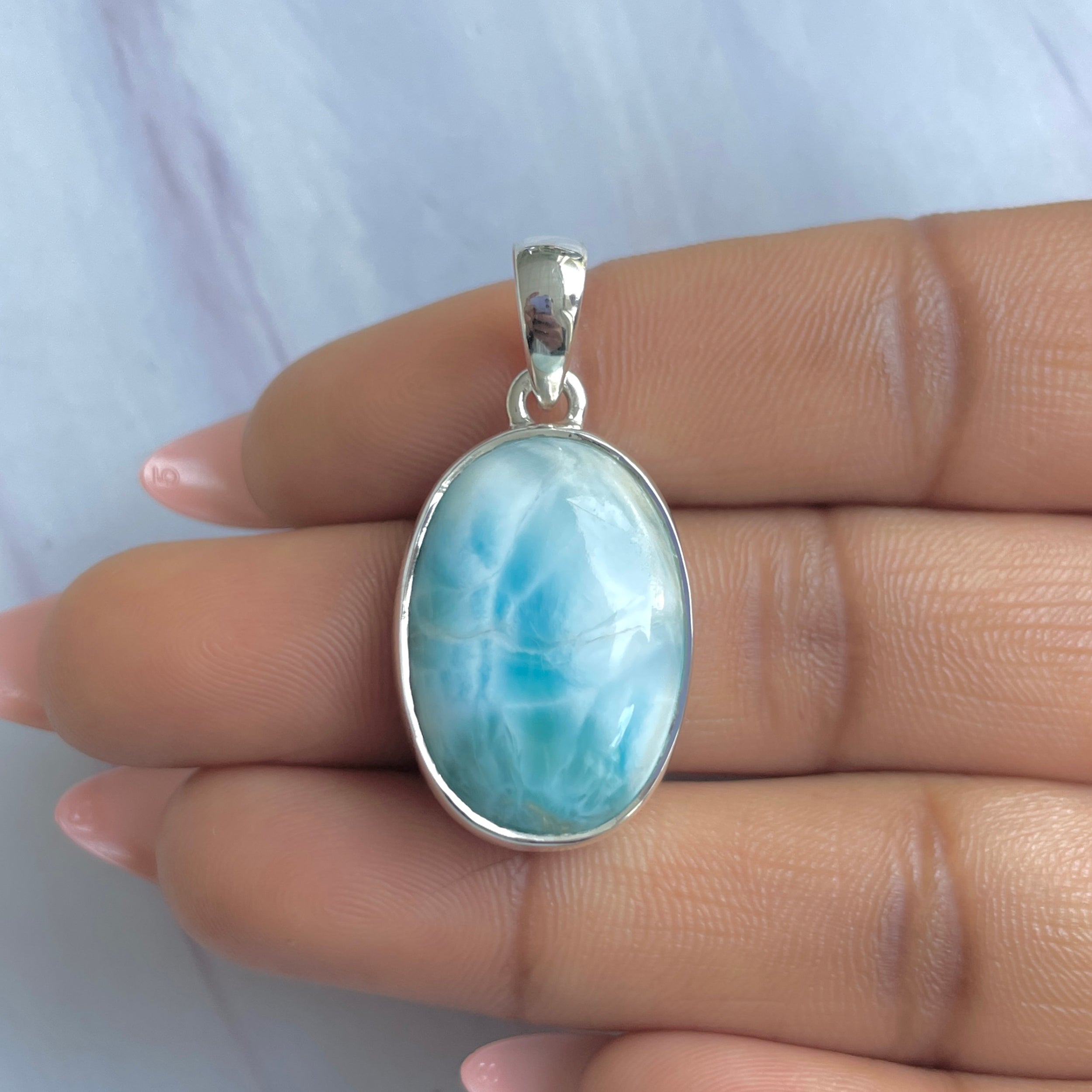 Larimar Pendant-(LAR-P-1731.)