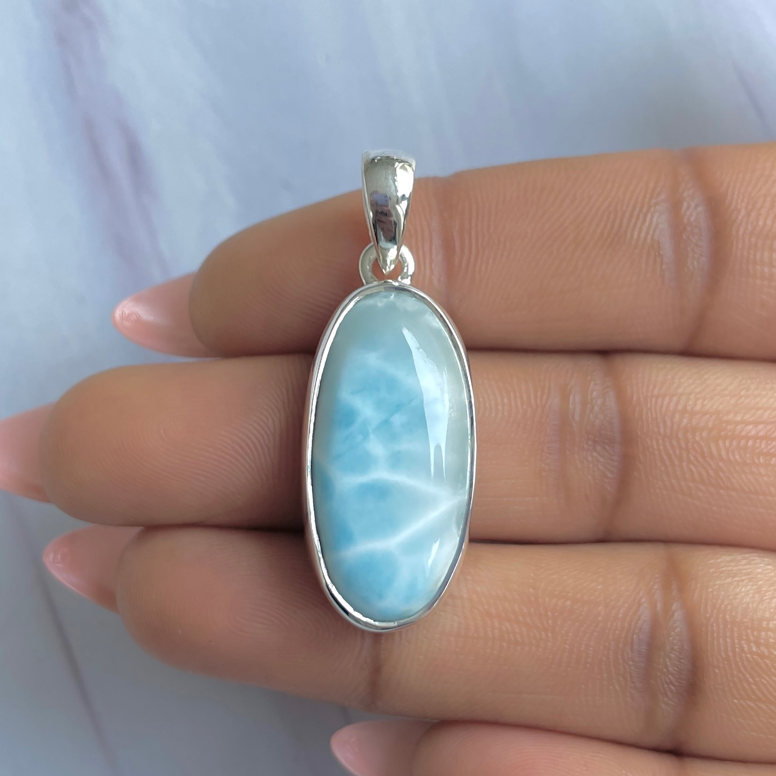Larimar Pendant-(LAR-P-1732.)