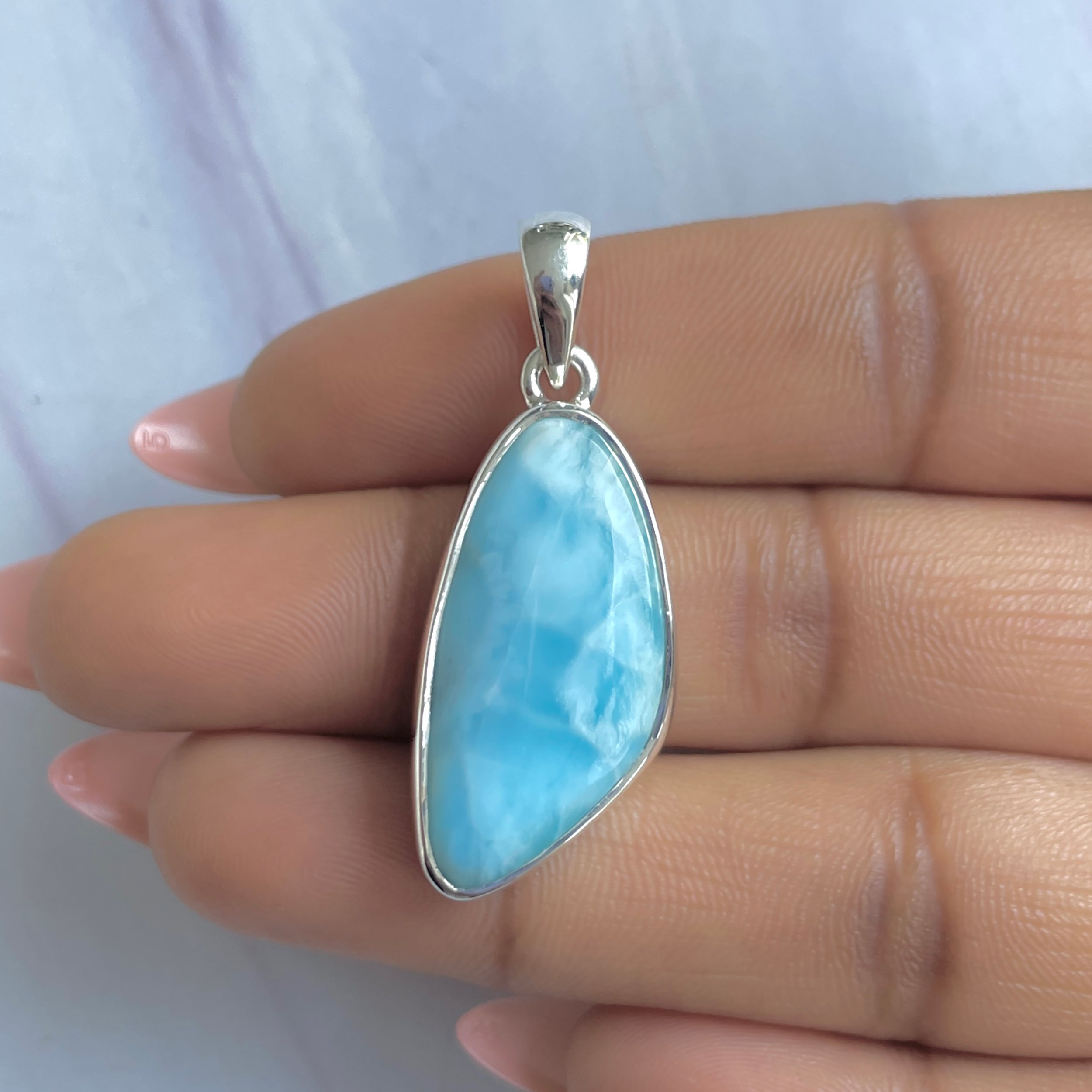 Larimar Pendant-(LAR-P-1736.)