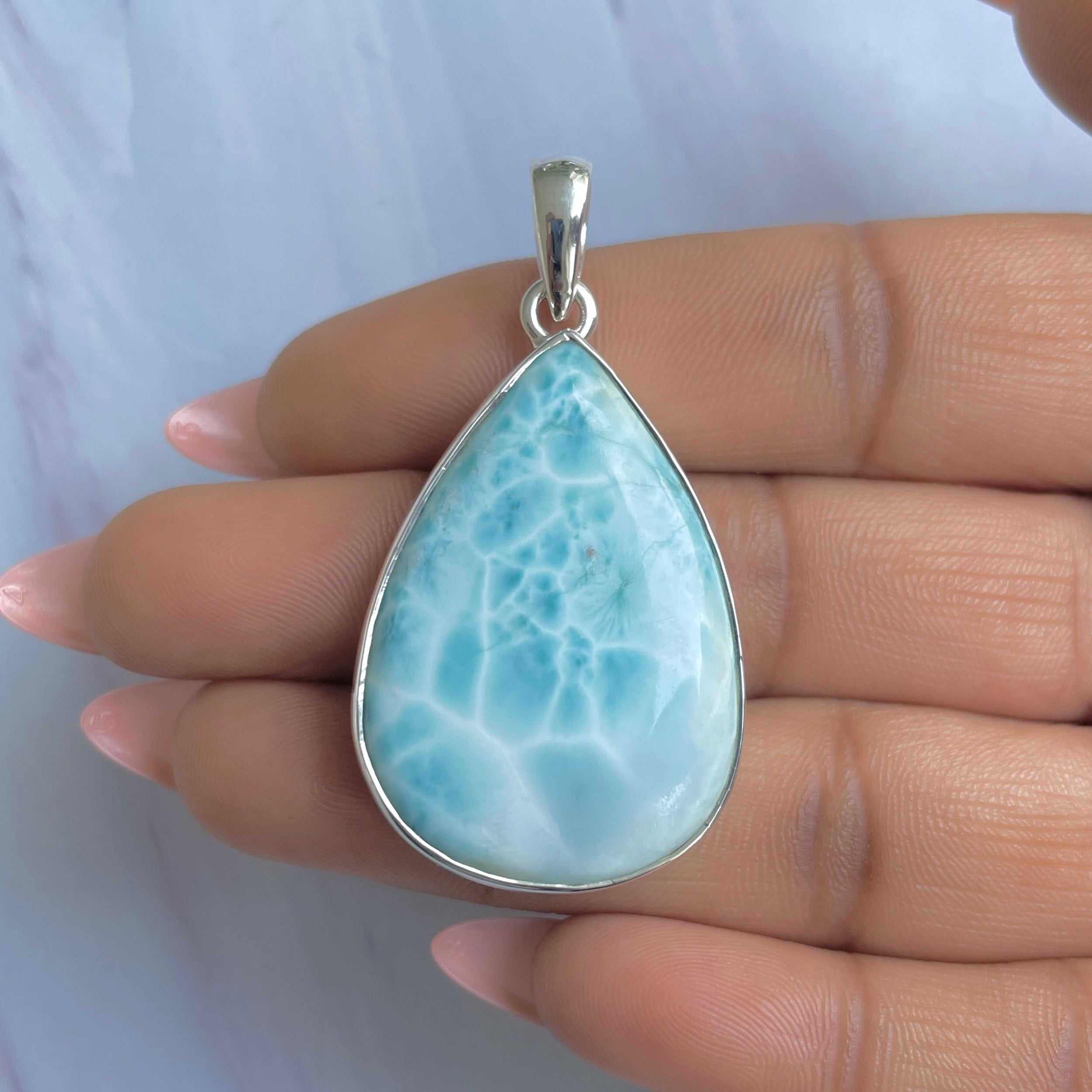 Larimar Pendant-(LAR-P-1740.)
