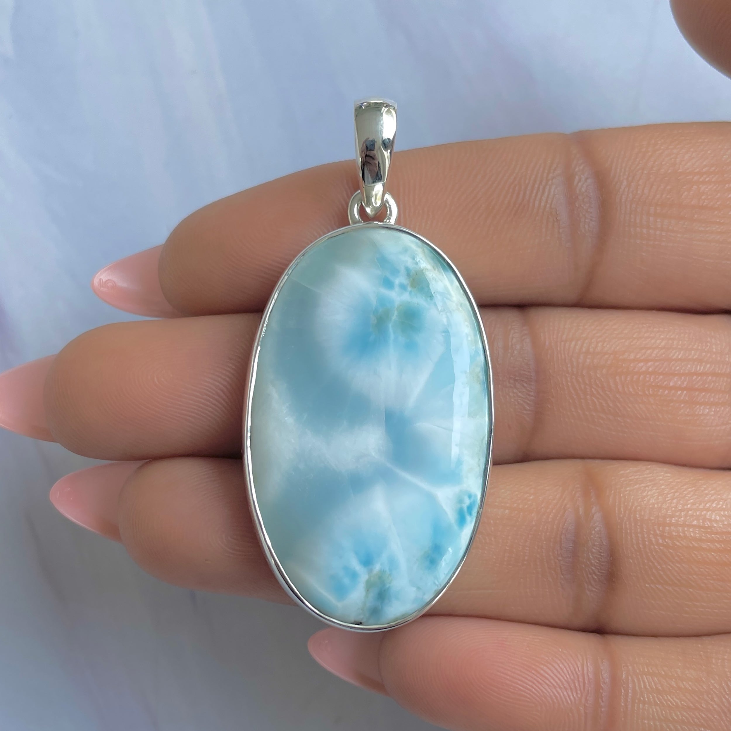 Larimar Pendant-(LAR-P-1741.)