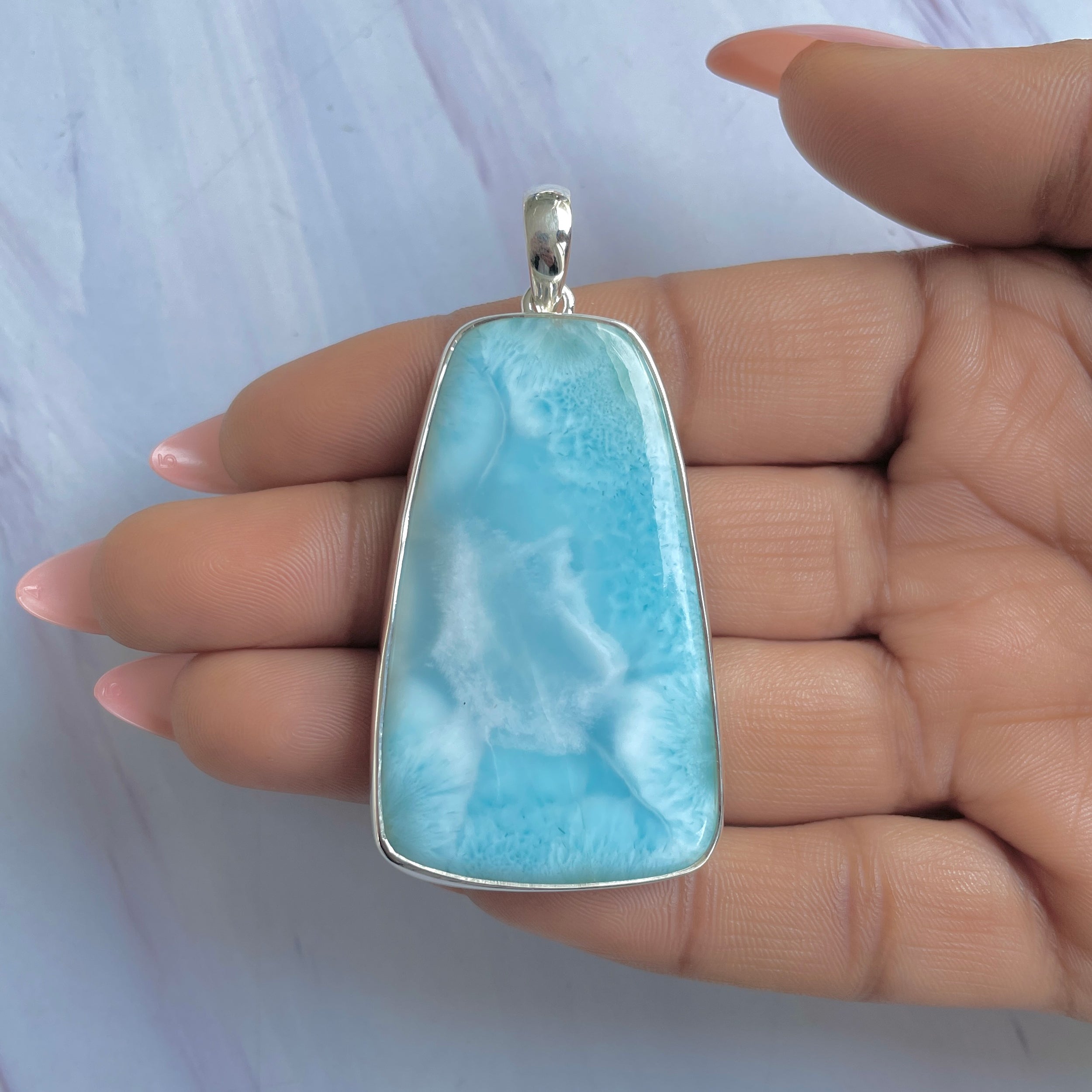 Larimar Pendant-(LAR-P-1744.)
