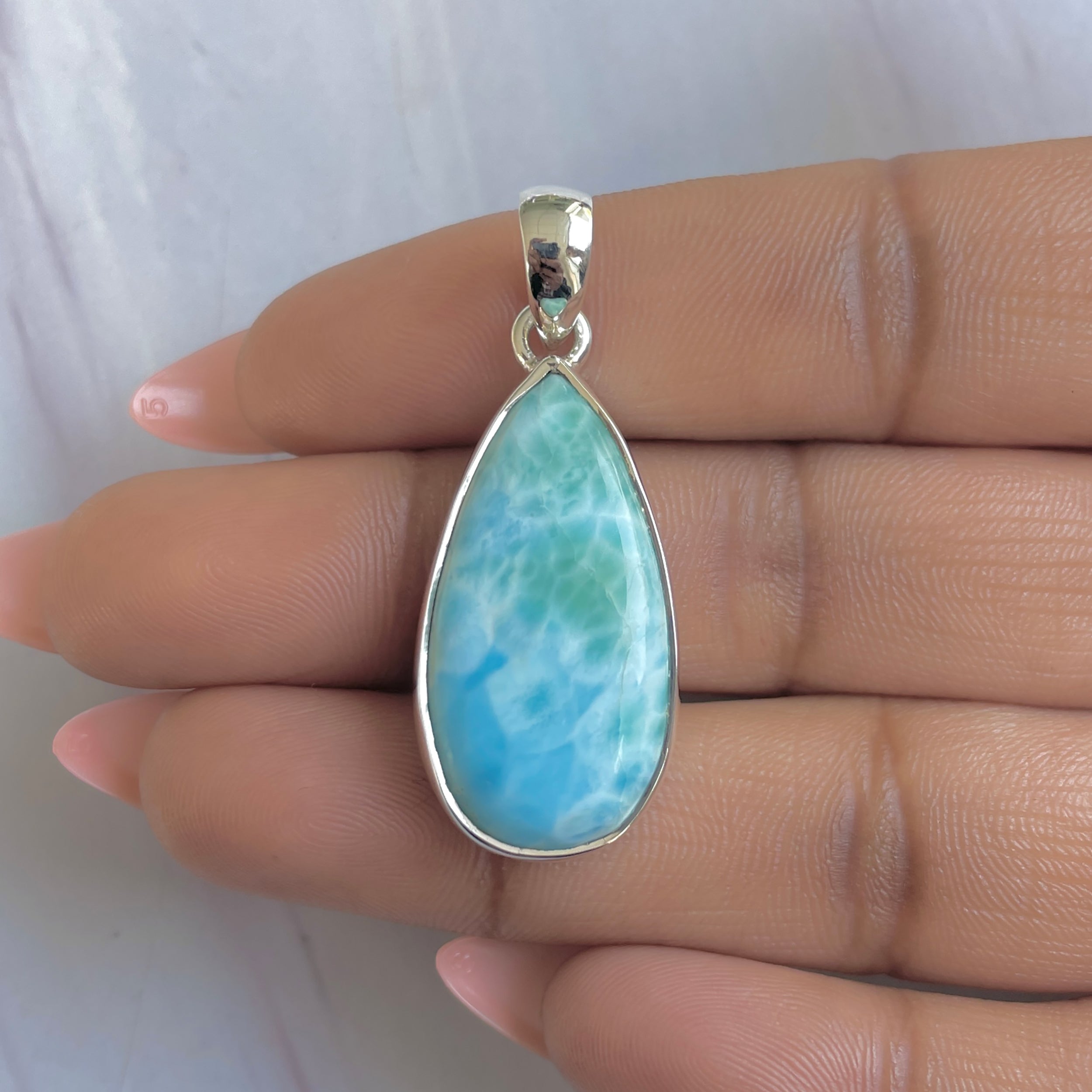 Larimar Pendant-(LAR-P-1746.)