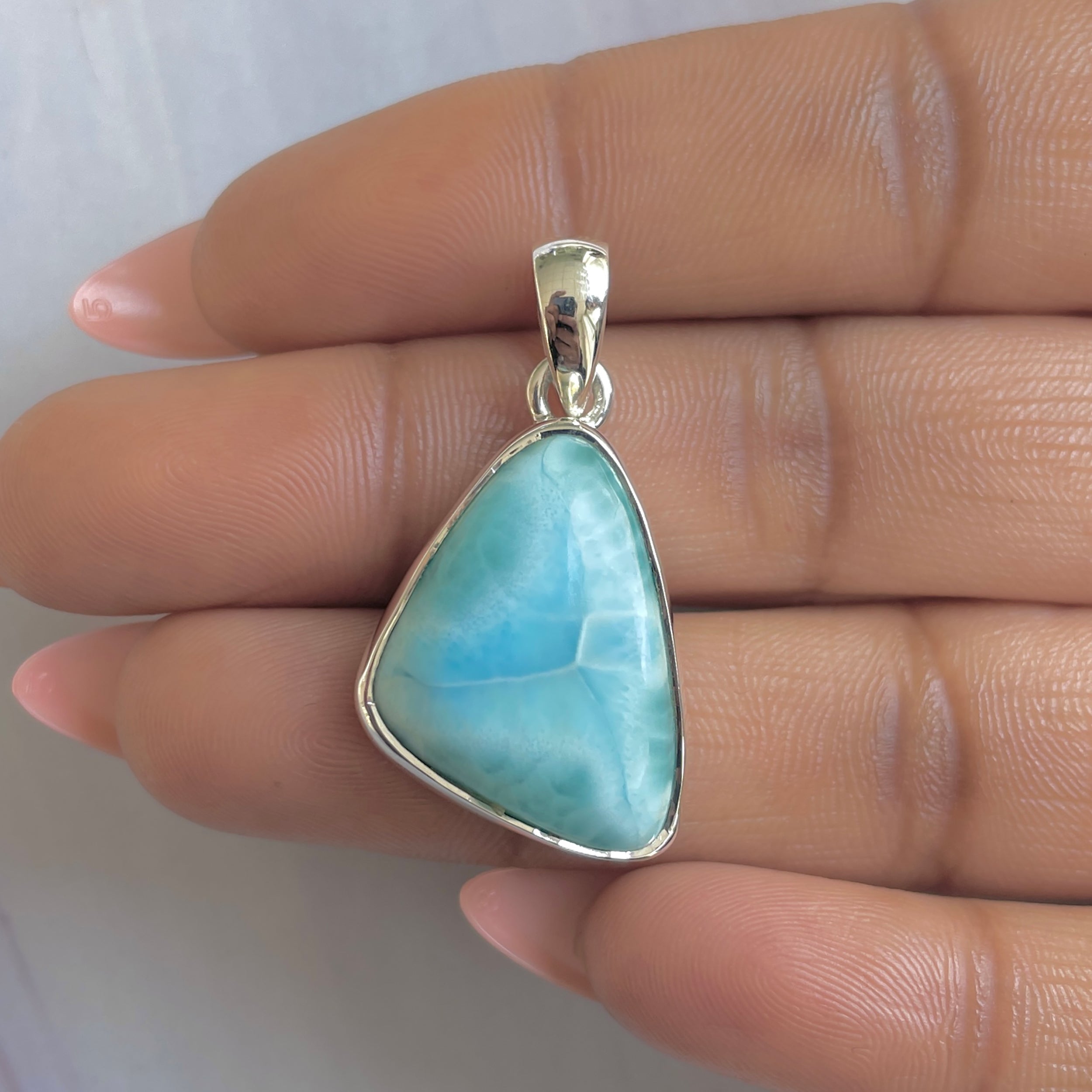 Larimar Pendant-(LAR-P-1749.)