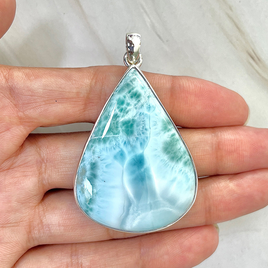 Larimar Pendant-(LAR-P-175.)