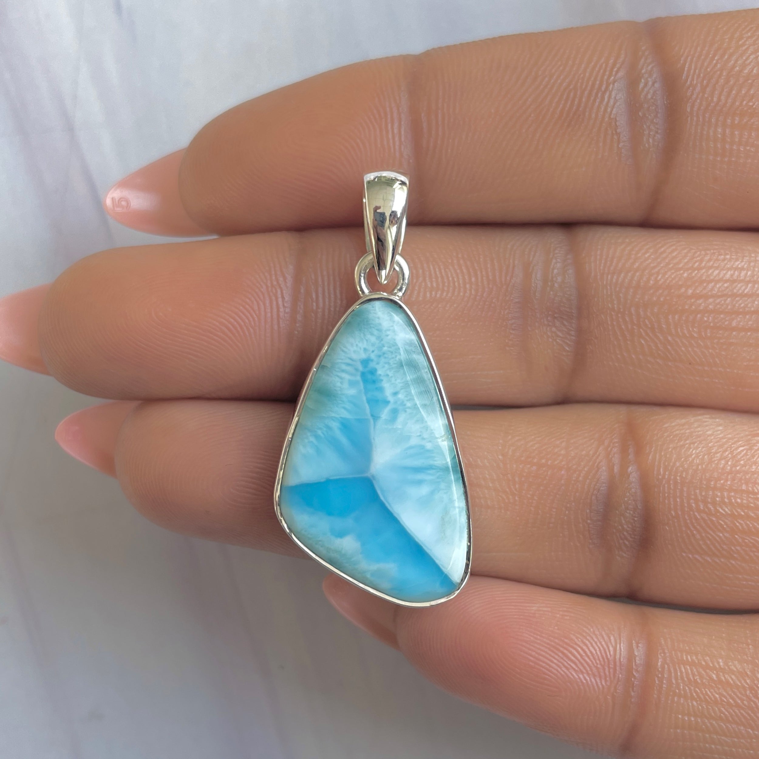 Larimar Pendant-(LAR-P-1752.)