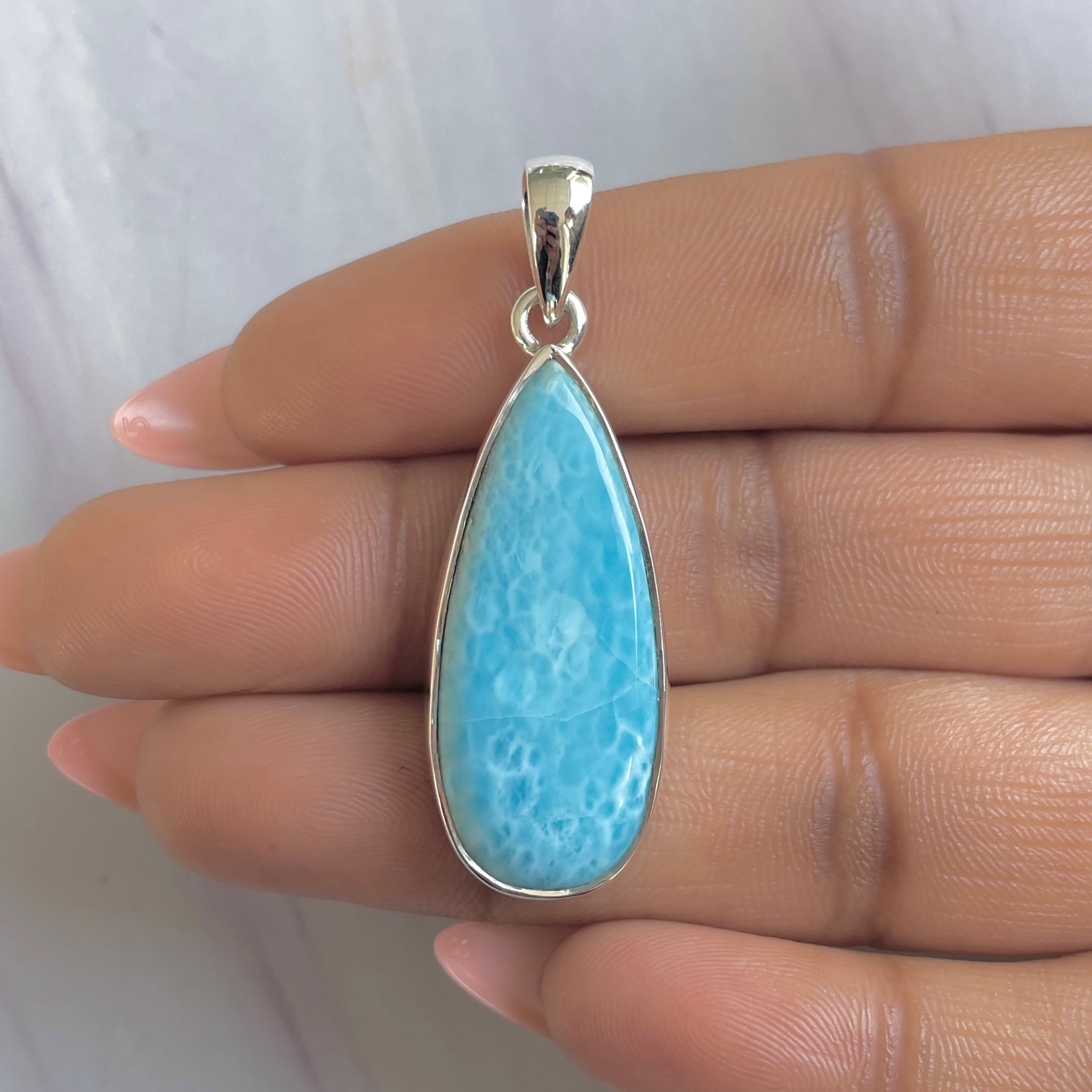 Larimar Pendant-(LAR-P-1754.)