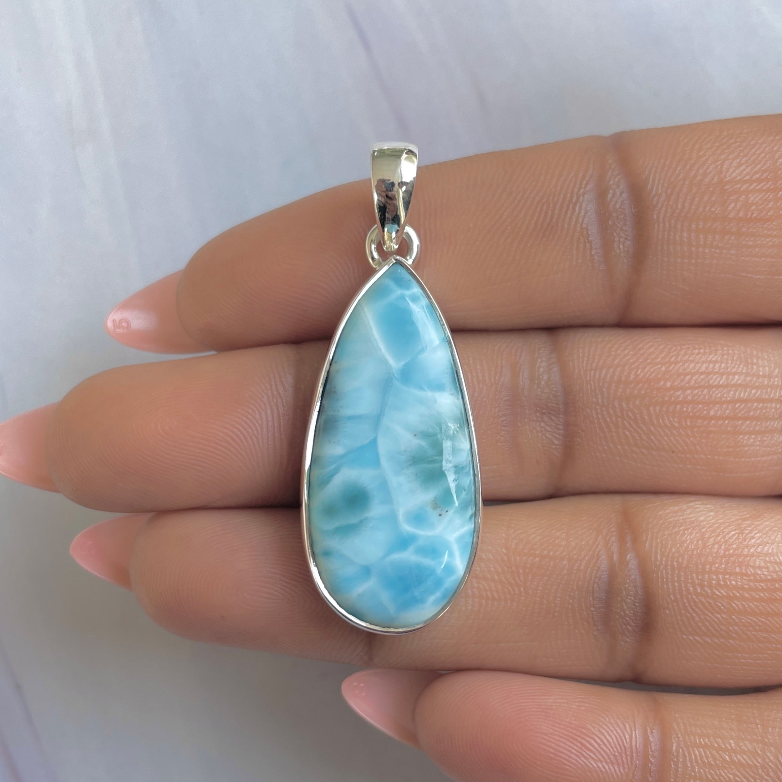 Larimar Pendant-(LAR-P-1755.)