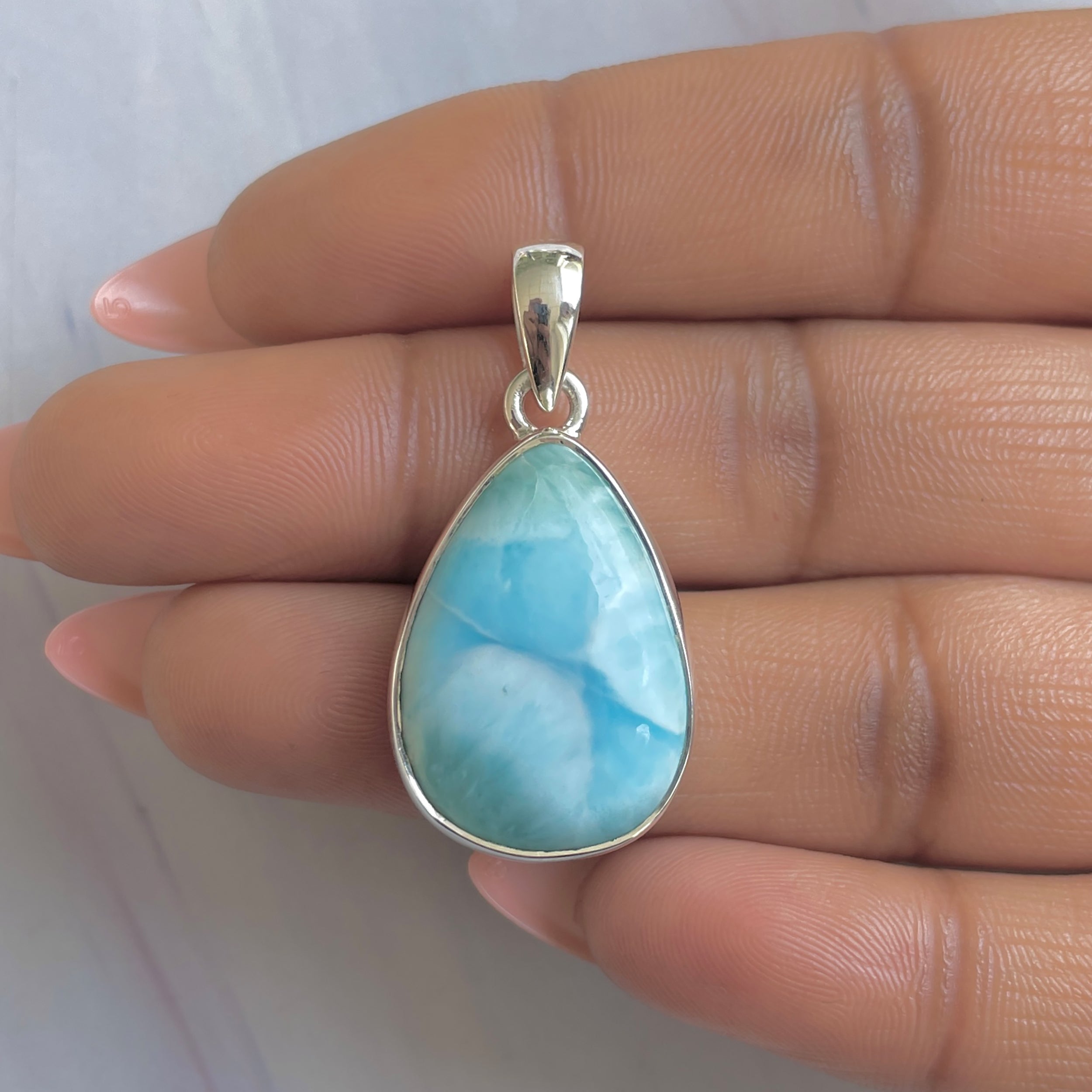Larimar Pendant-(LAR-P-1757.)