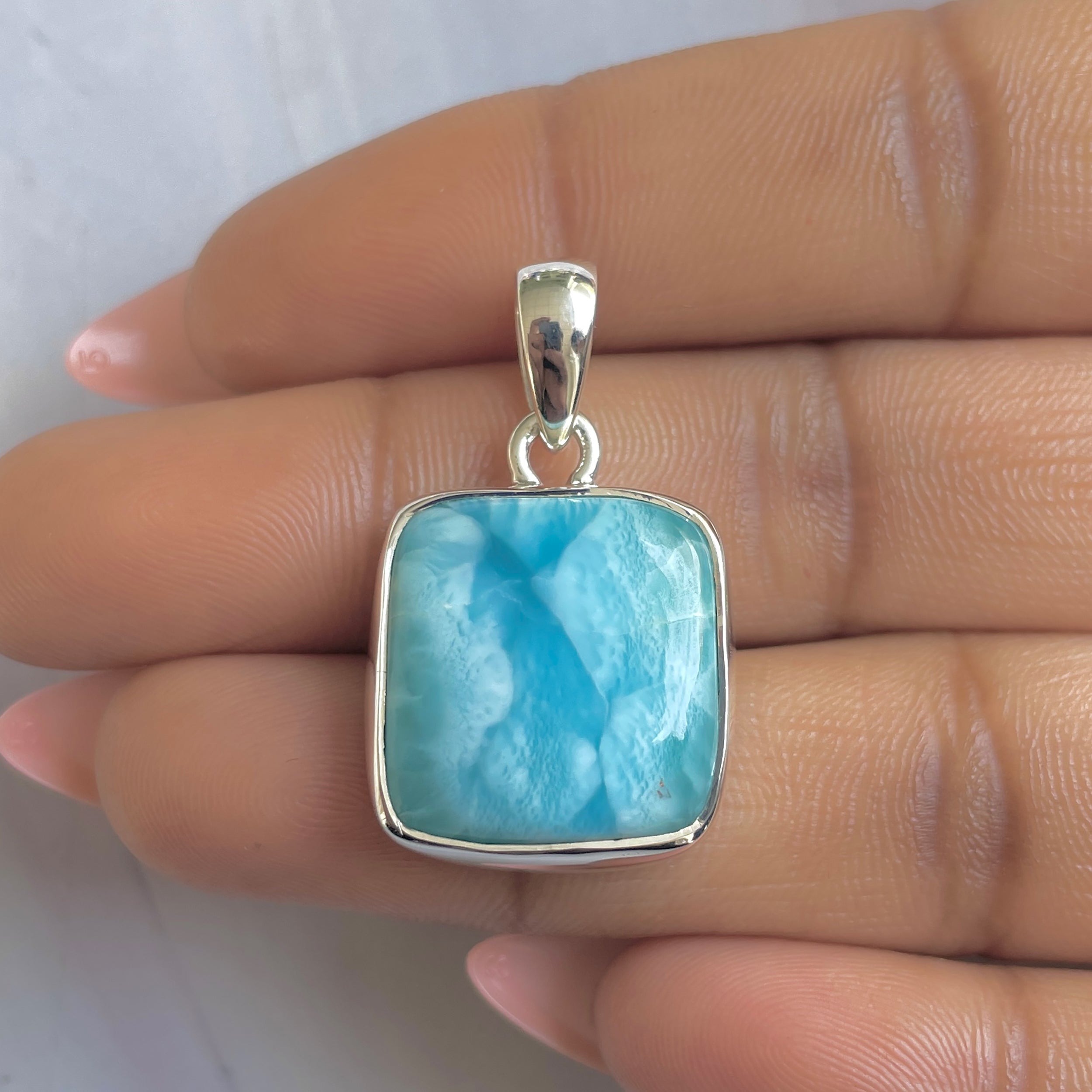 Larimar Pendant-(LAR-P-1760.)