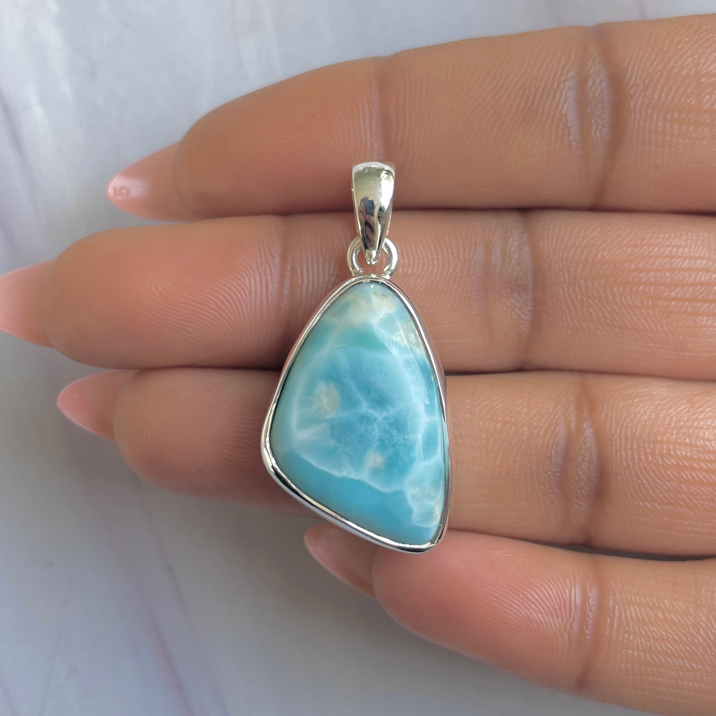Larimar Pendant-(LAR-P-1761.)
