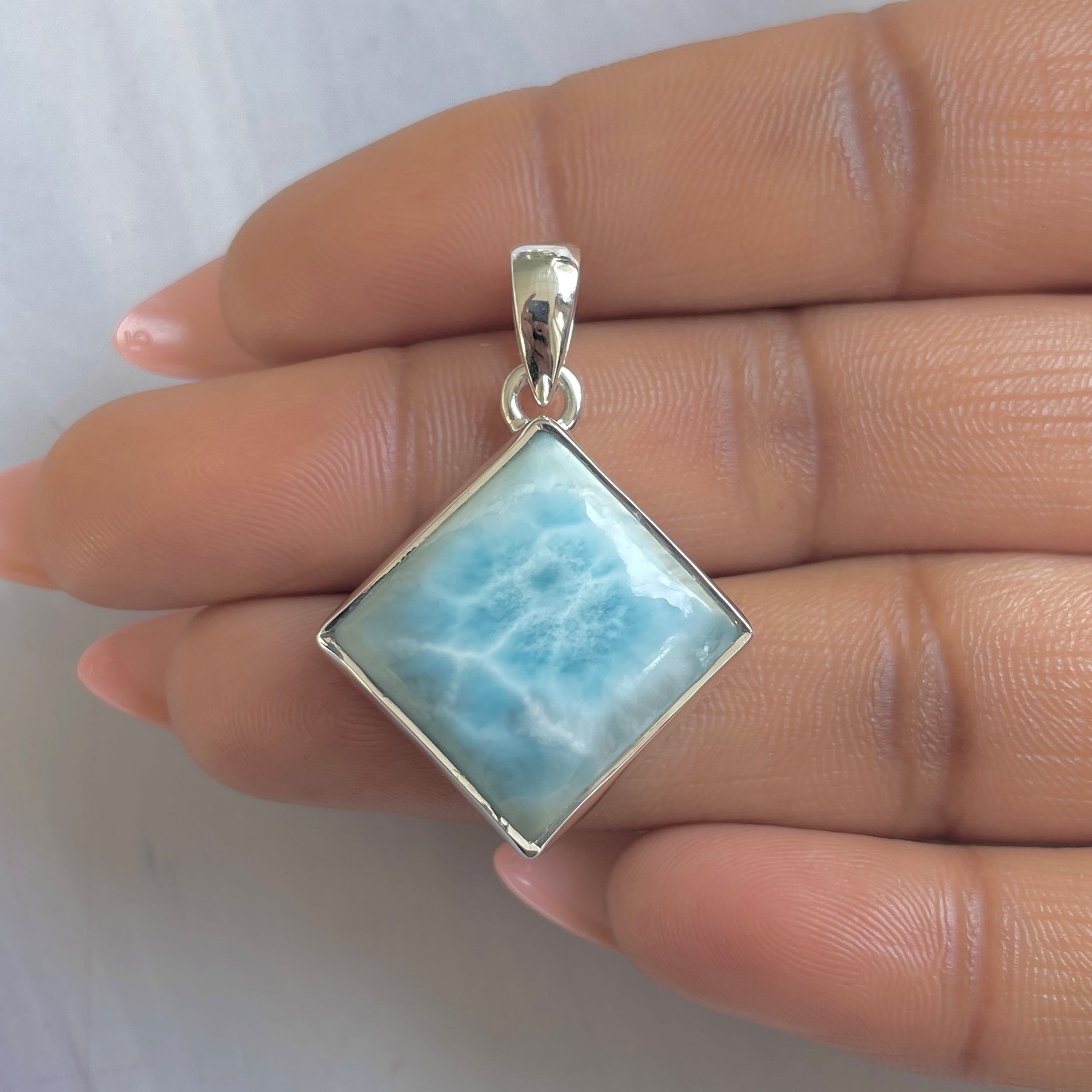 Larimar Pendant-(LAR-P-1765.)