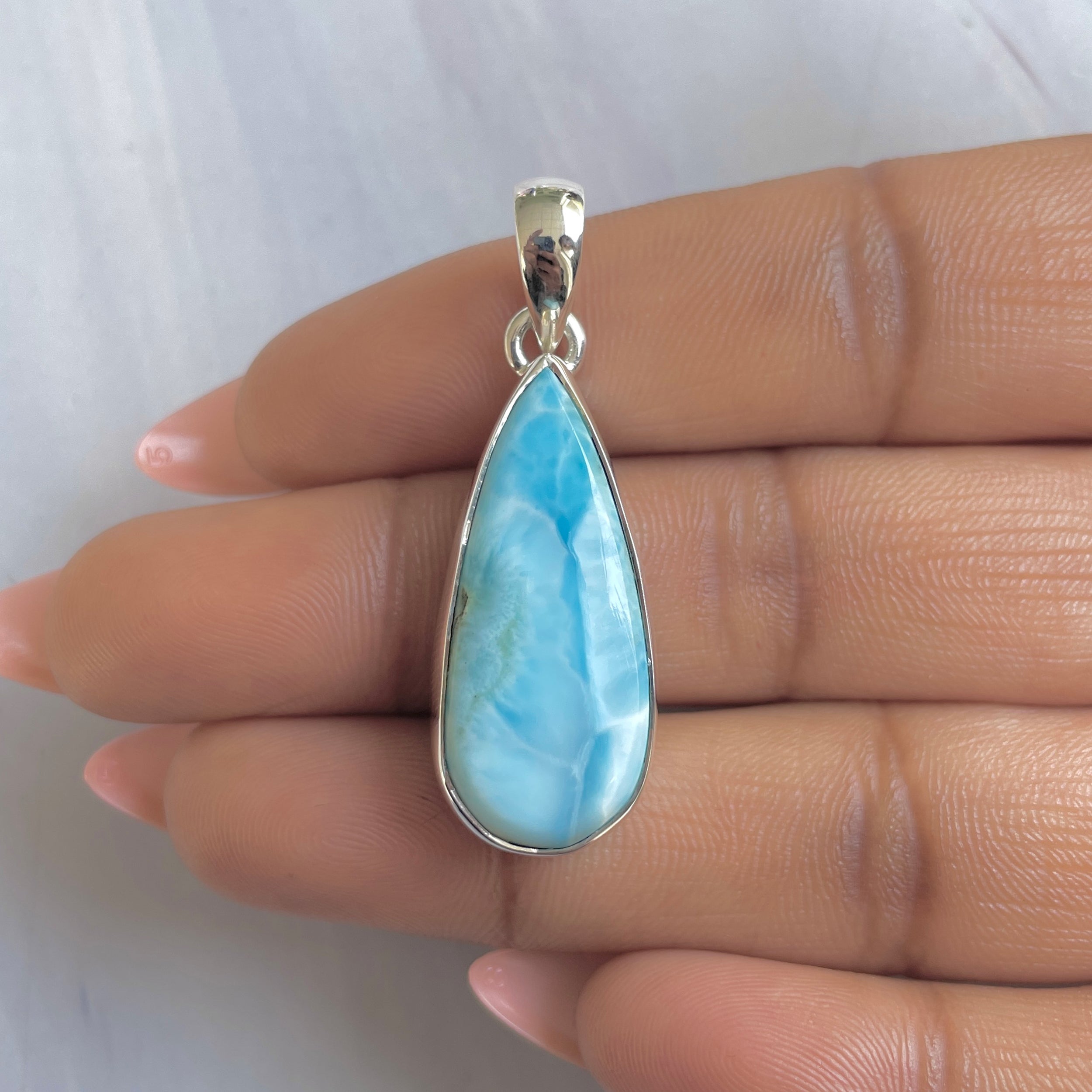 Larimar Pendant-(LAR-P-1766.)