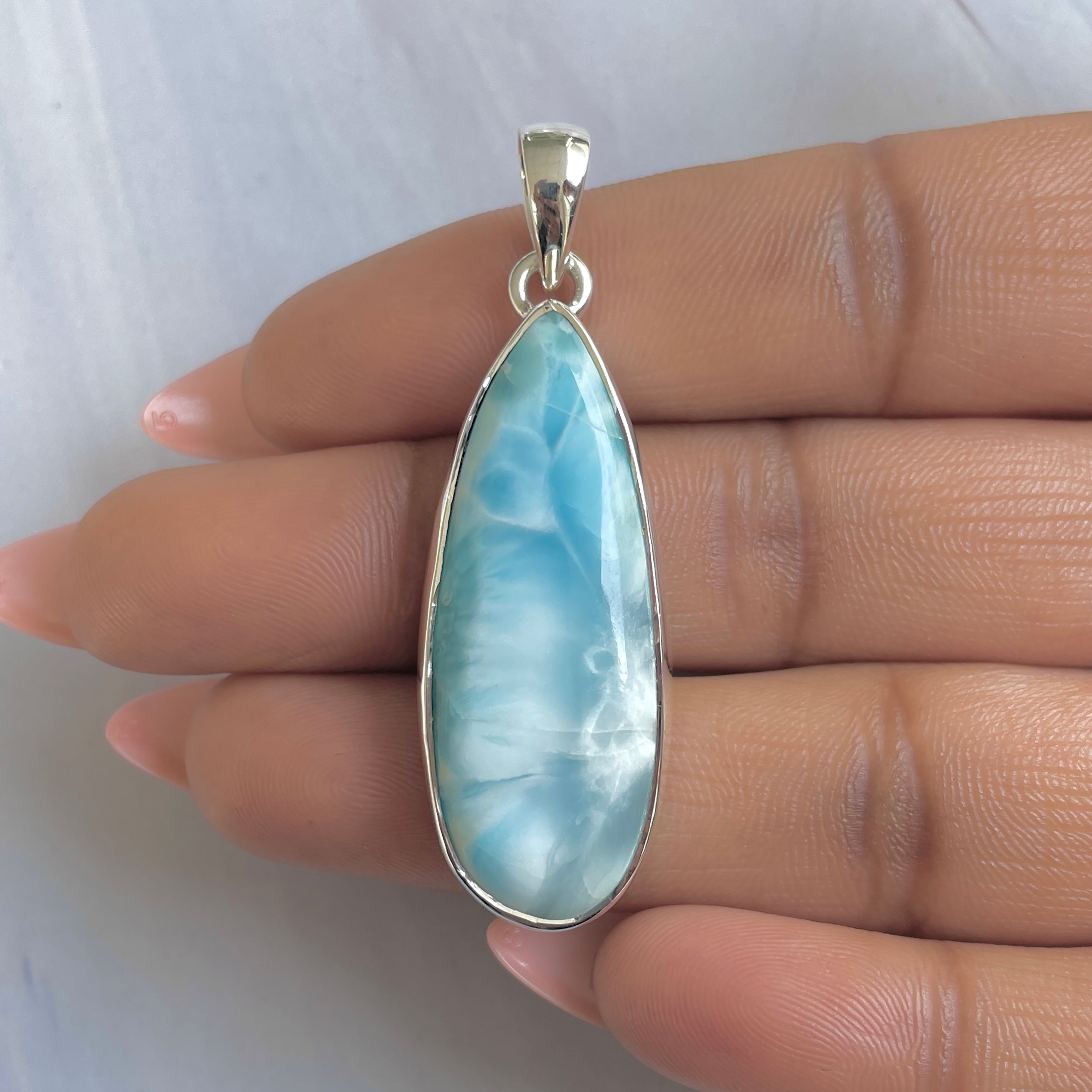Larimar Pendant-(LAR-P-1767.)