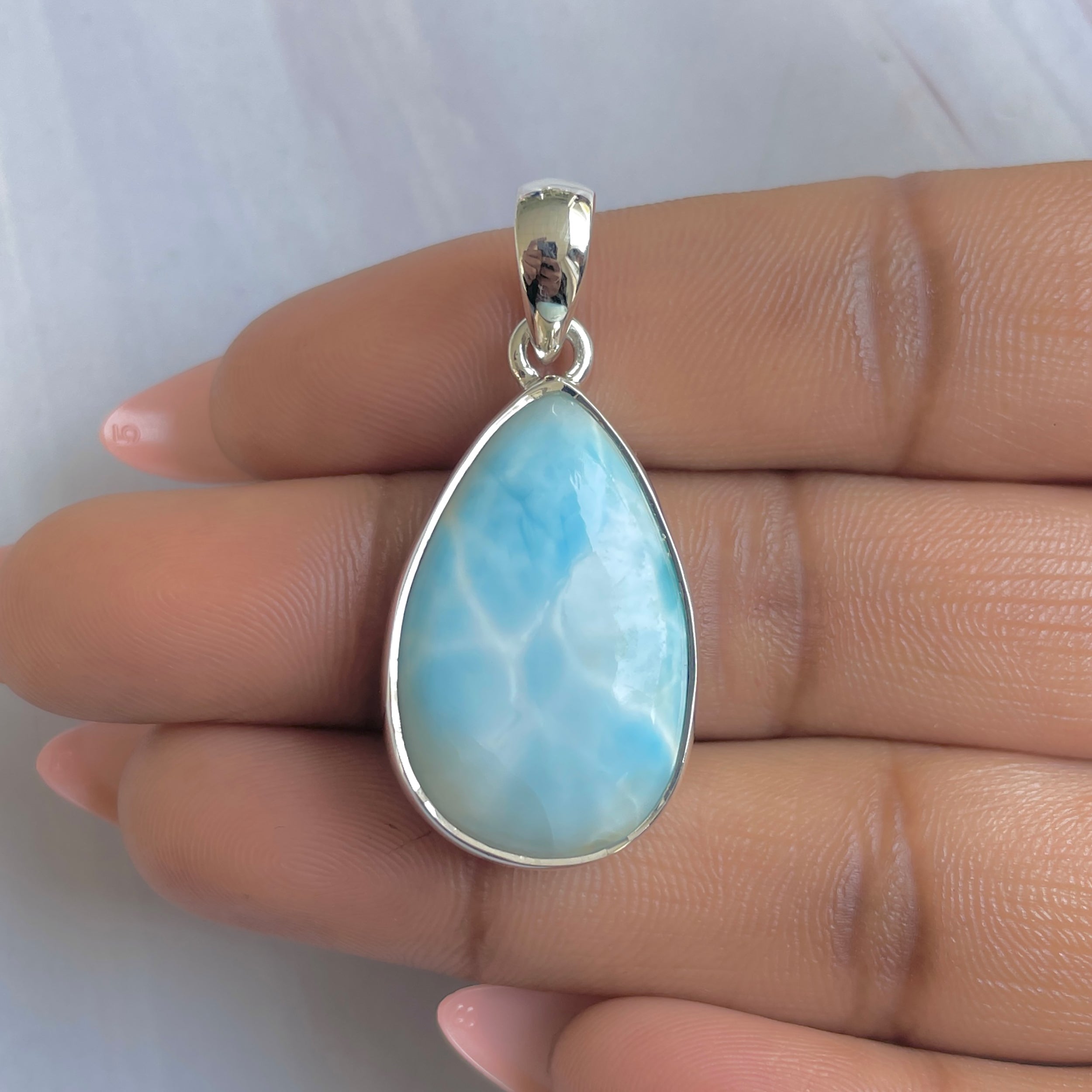 Larimar Pendant-(LAR-P-1768.)