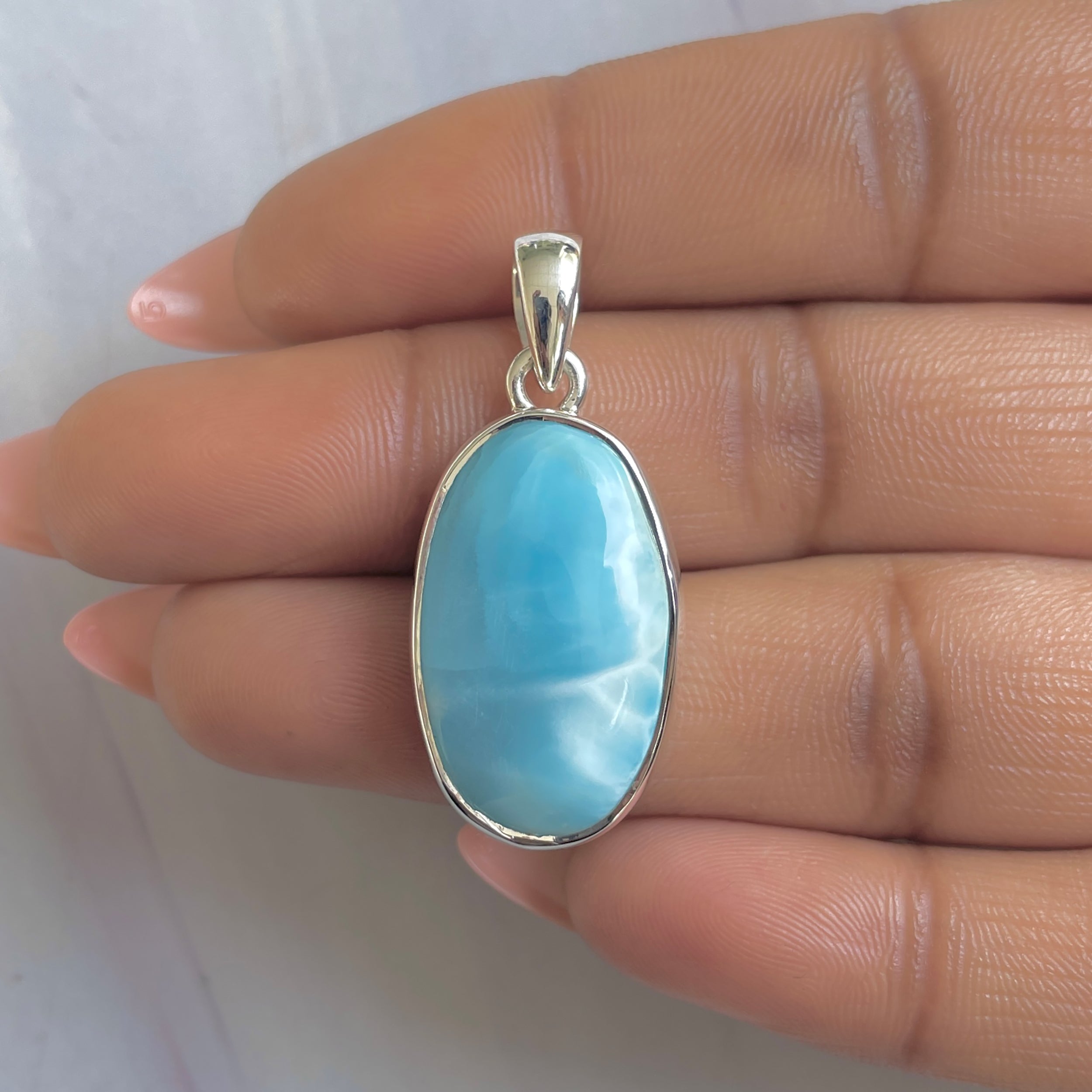 Larimar Pendant-(LAR-P-1774.)