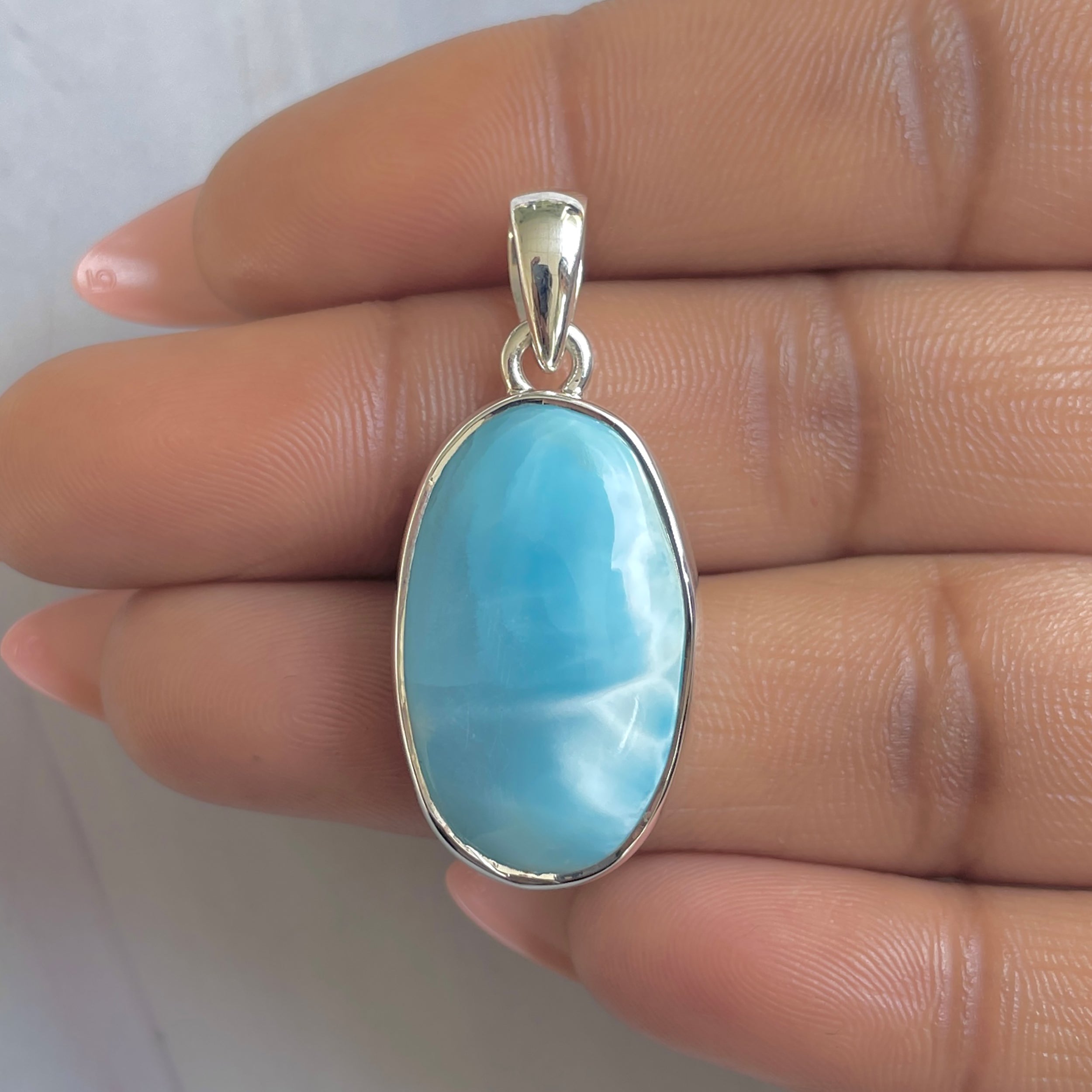 Larimar Pendant-(LAR-P-1774.)