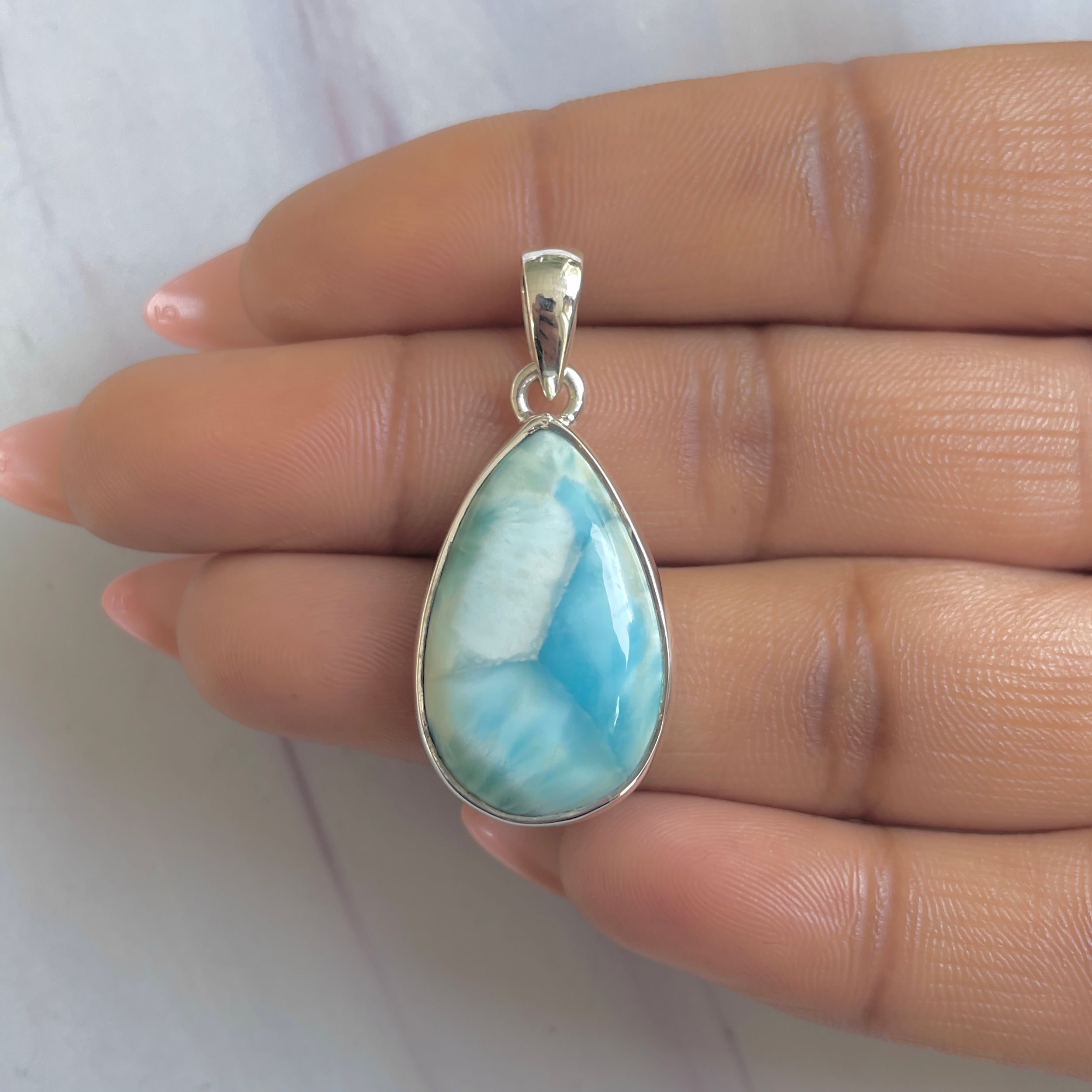 Larimar Pendant-(LAR-P-1775.)