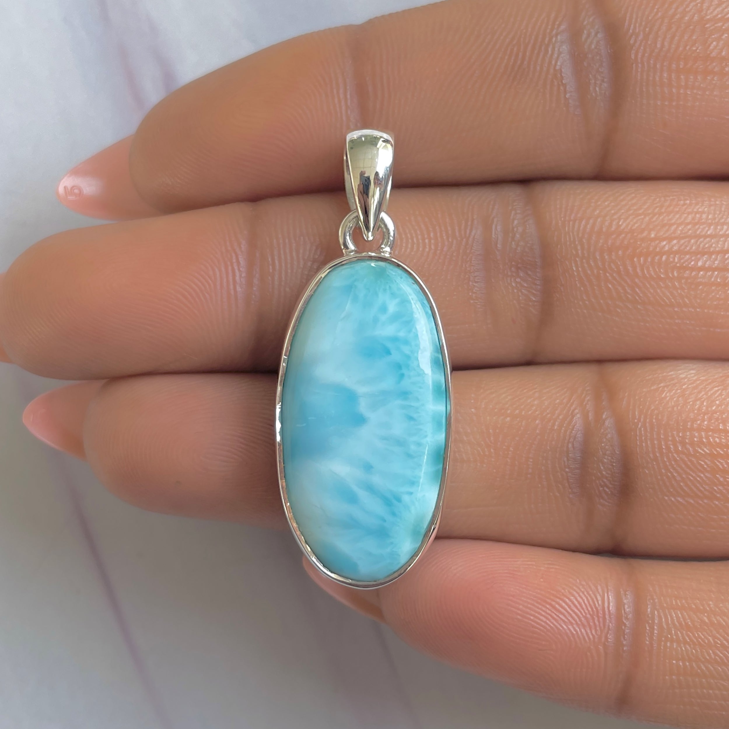 Larimar Pendant-(LAR-P-1776.)