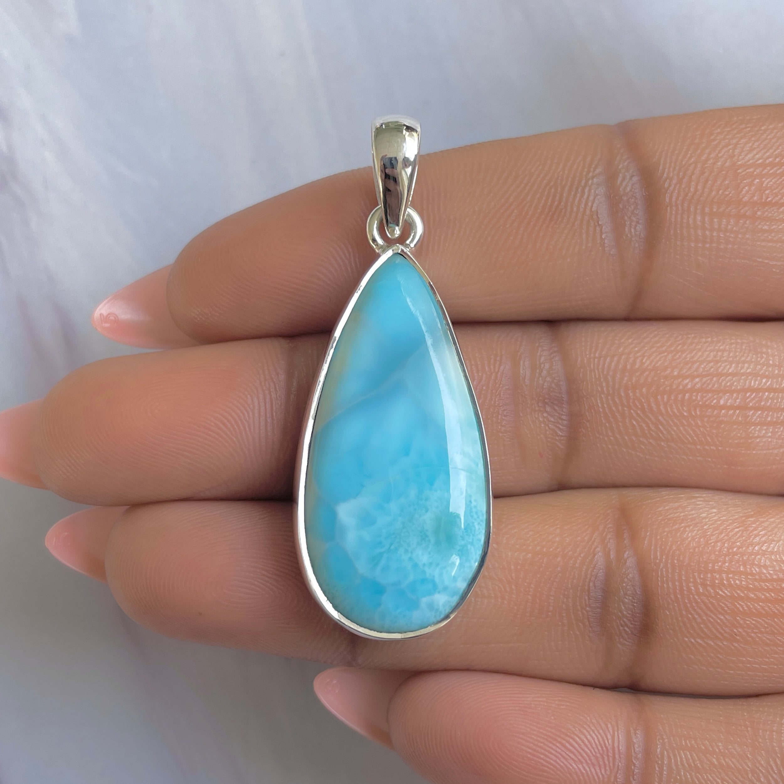 Larimar Pendant-(LAR-P-1778.)