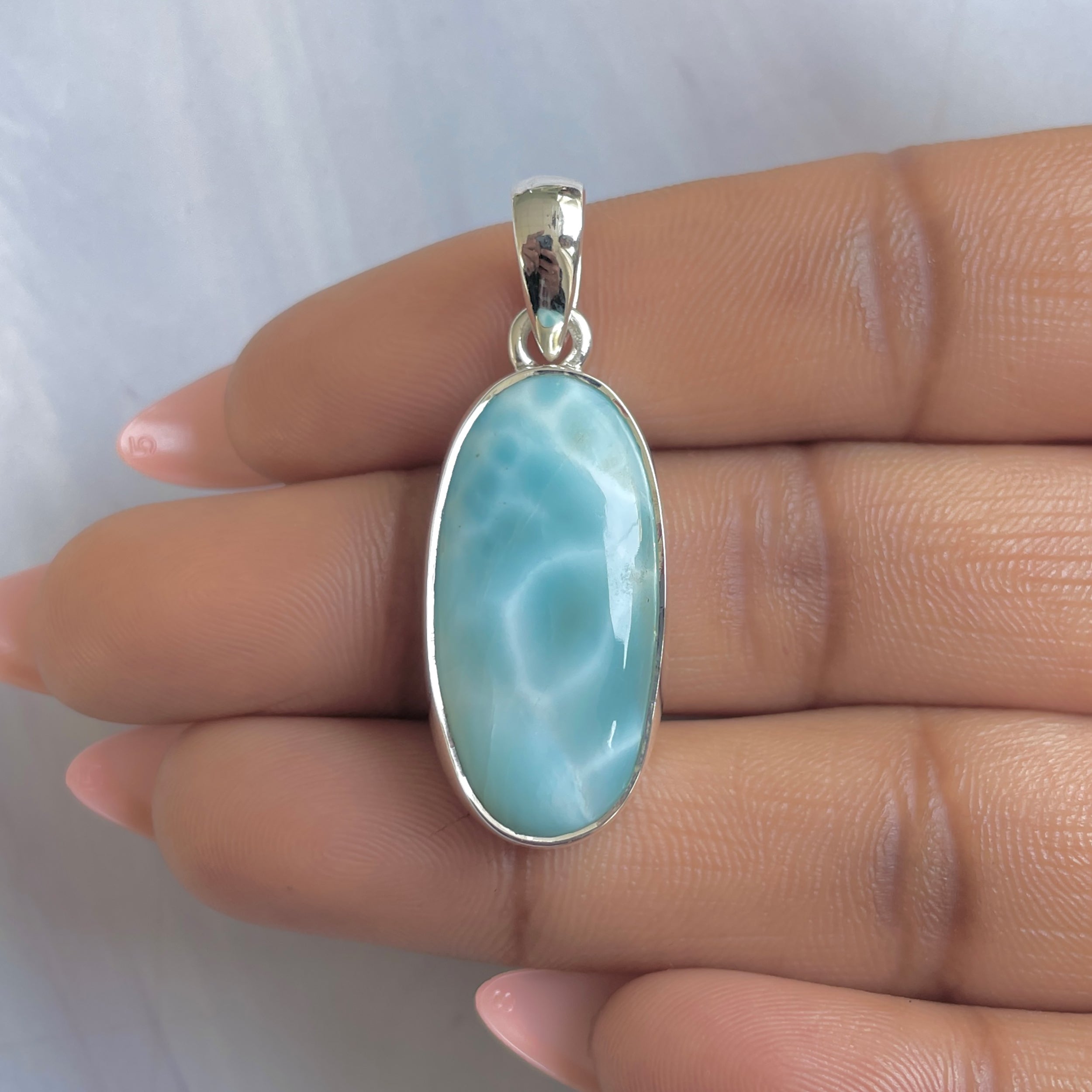 Larimar Pendant-(LAR-P-1780.)