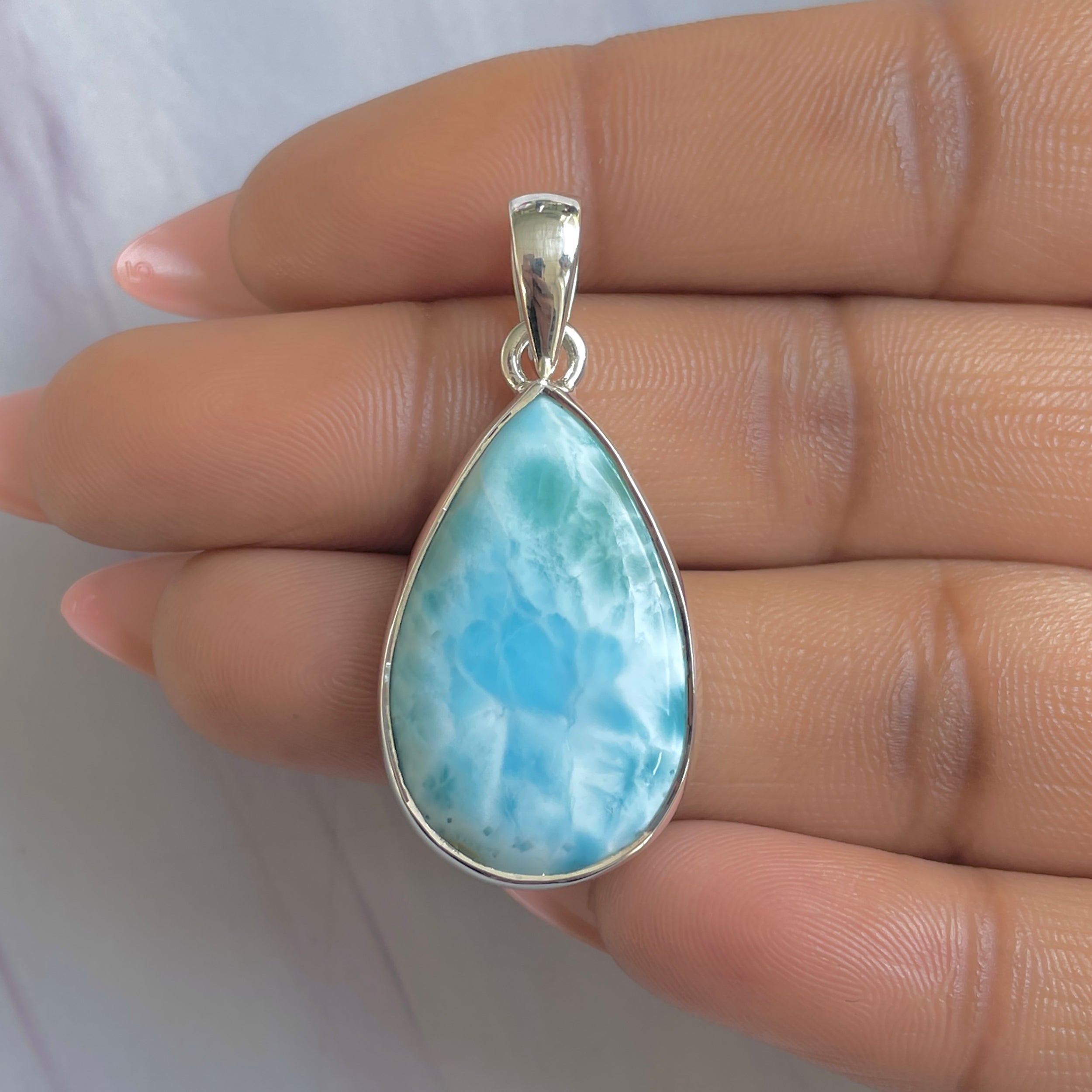 Larimar Pendant-(LAR-P-1781.)