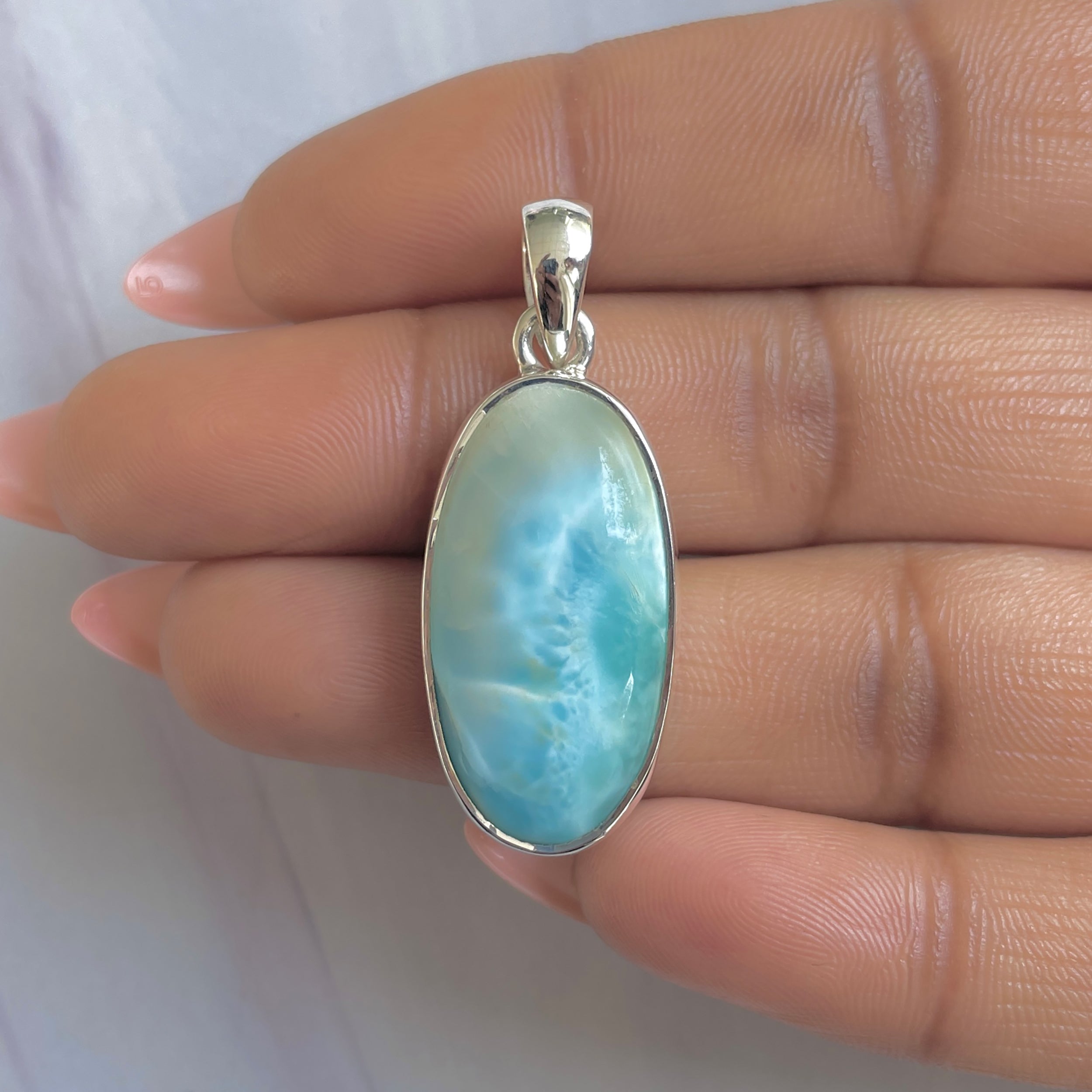 Larimar Pendant-(LAR-P-1782.)