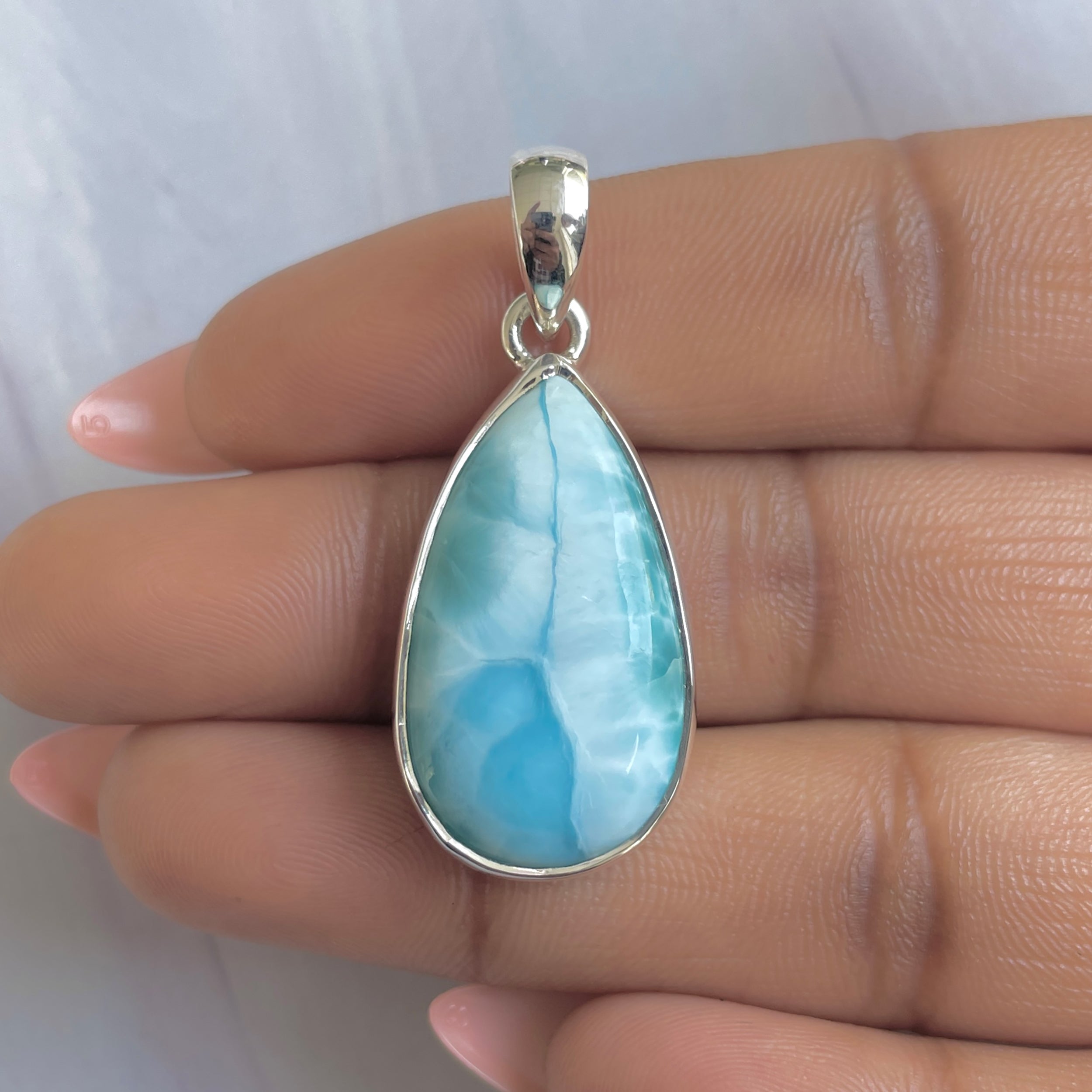 Larimar Pendant-(LAR-P-1783.)