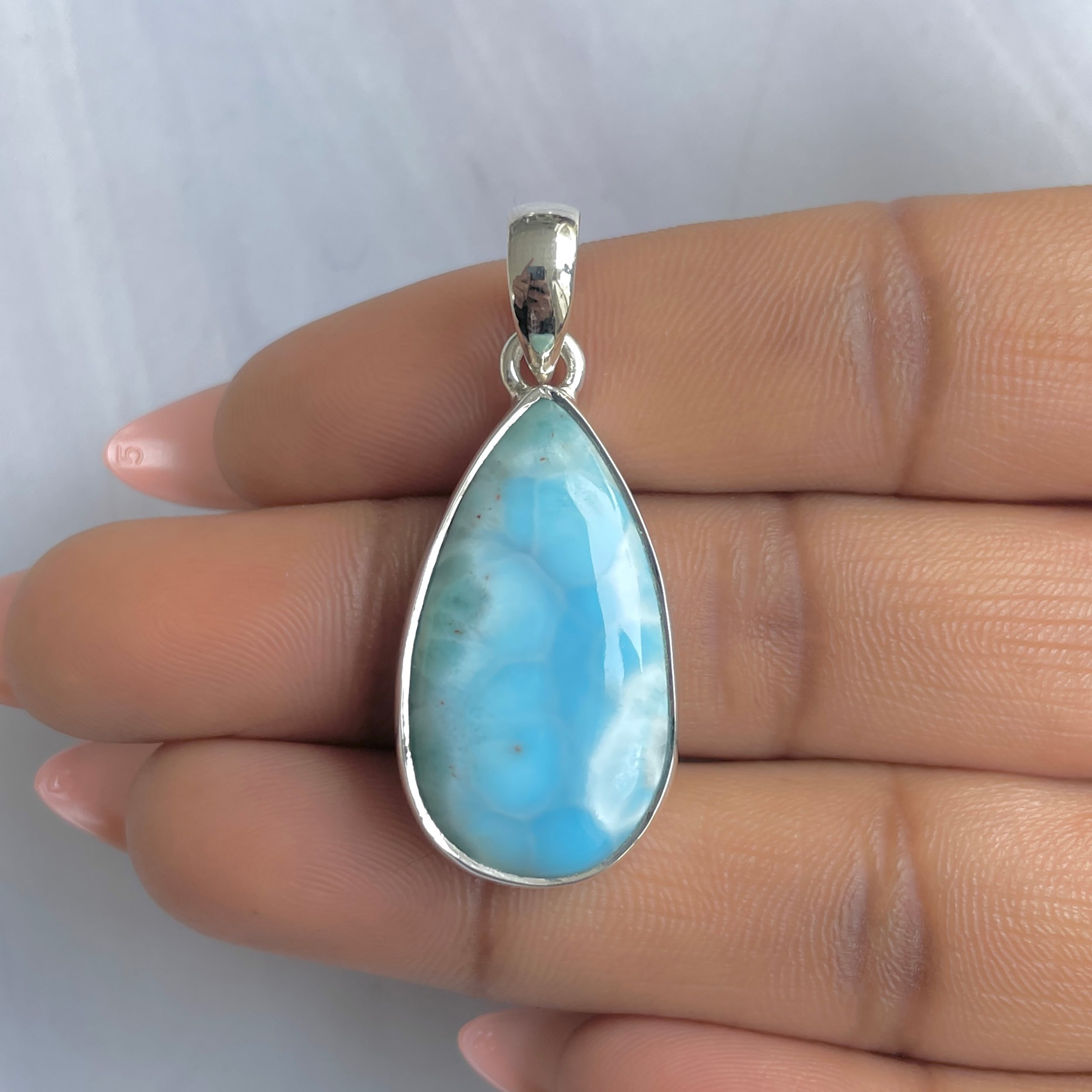 Larimar Pendant-(LAR-P-1785.)