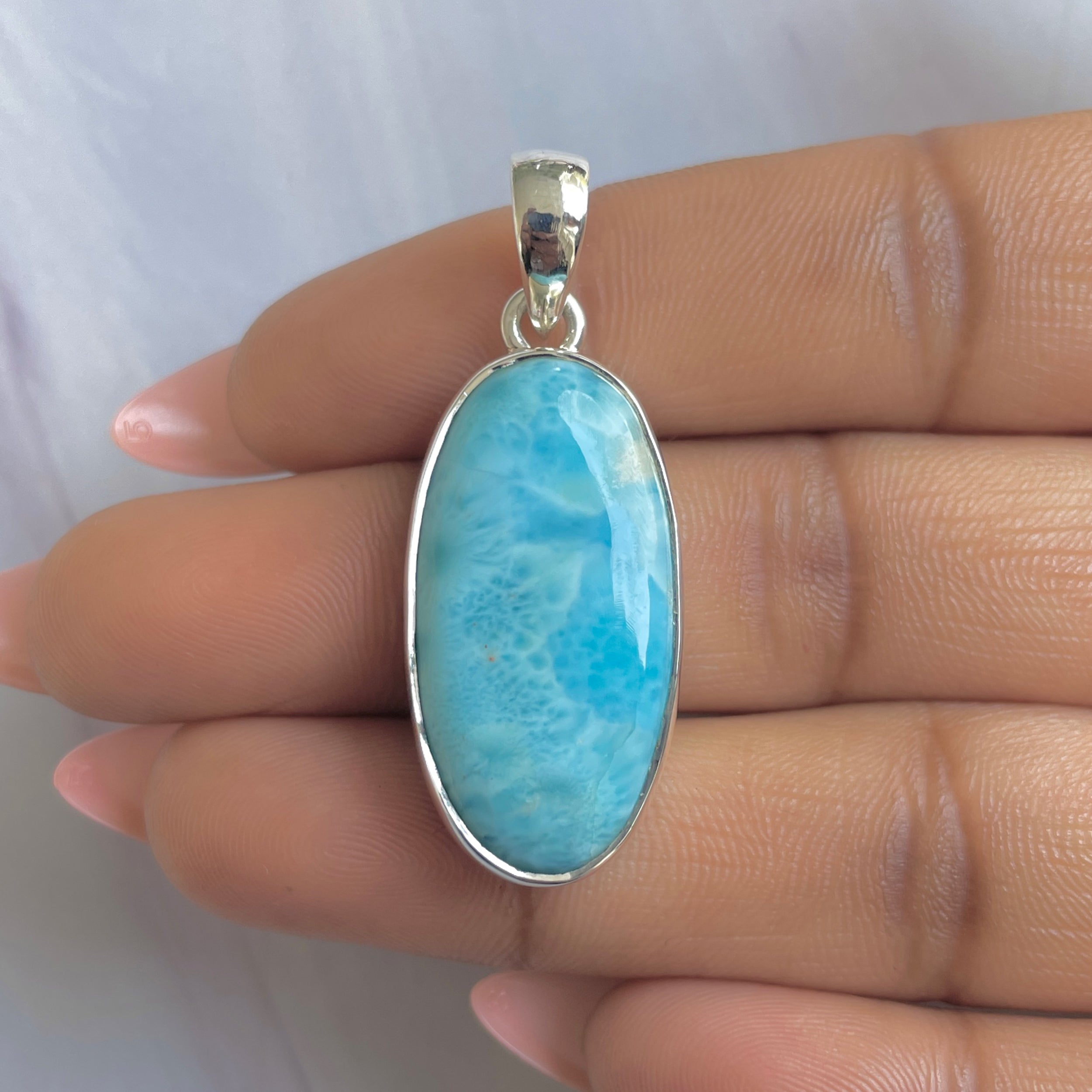 Larimar Pendant-(LAR-P-1786.)