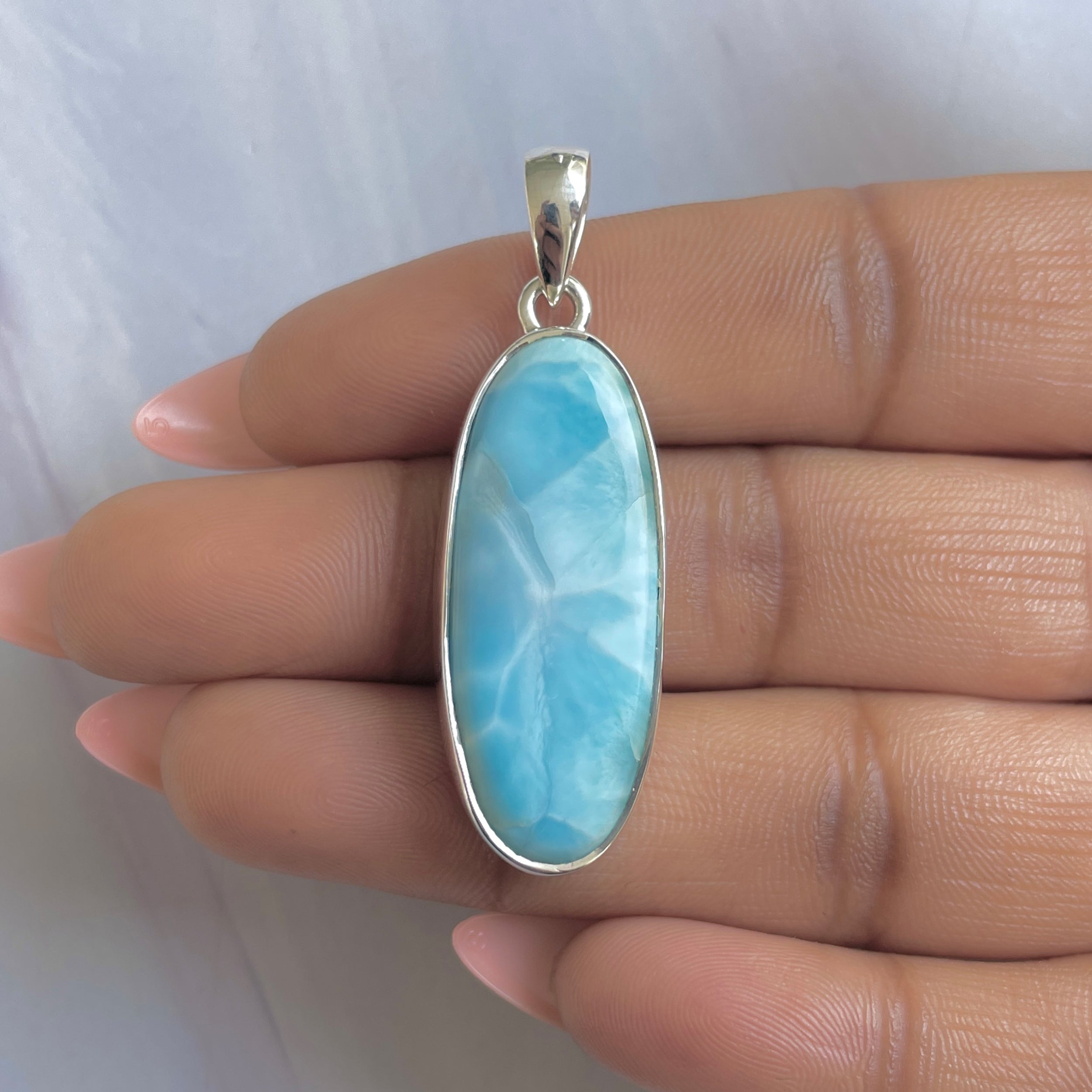 Larimar Pendant-(LAR-P-1789.)