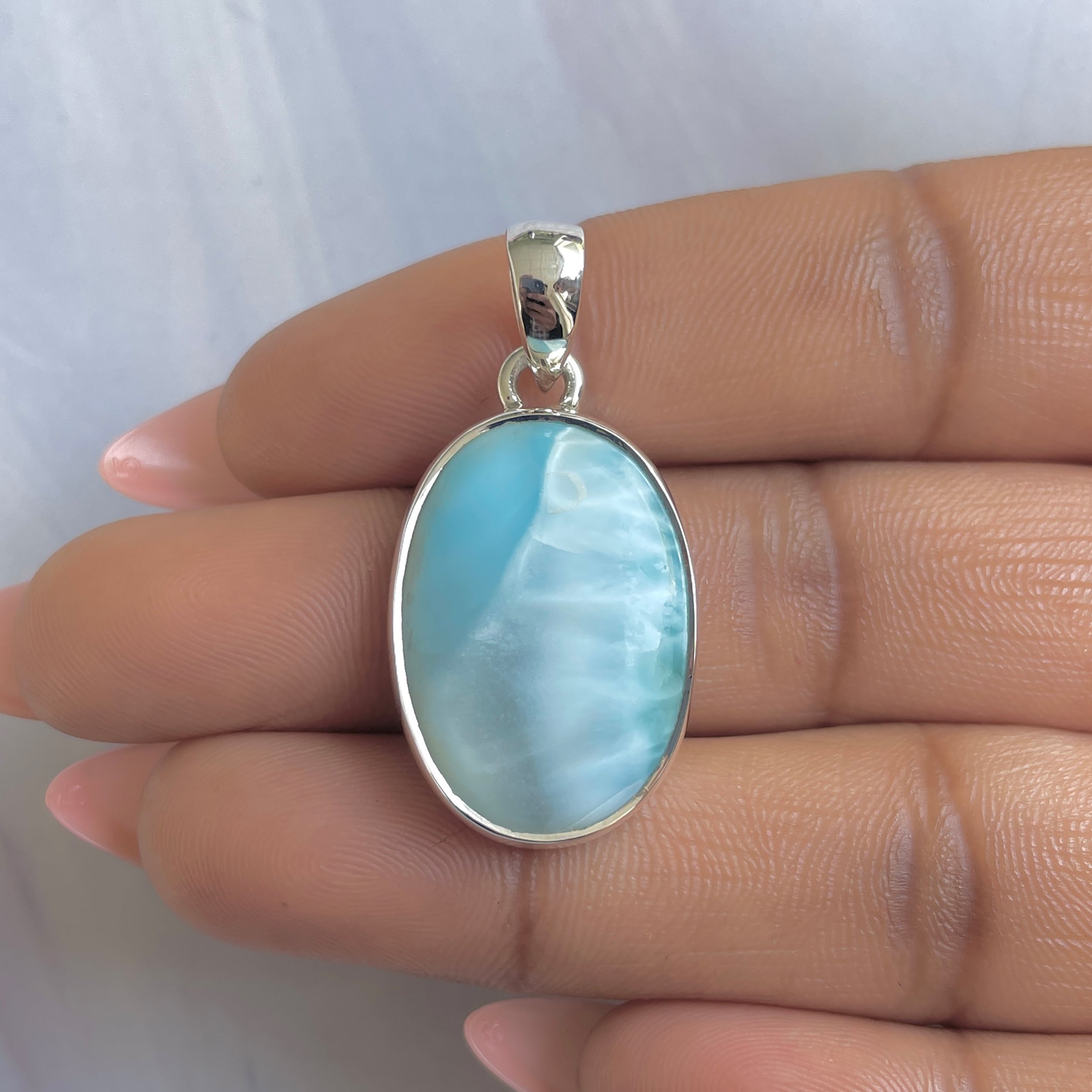 Larimar Pendant-(LAR-P-1793.)