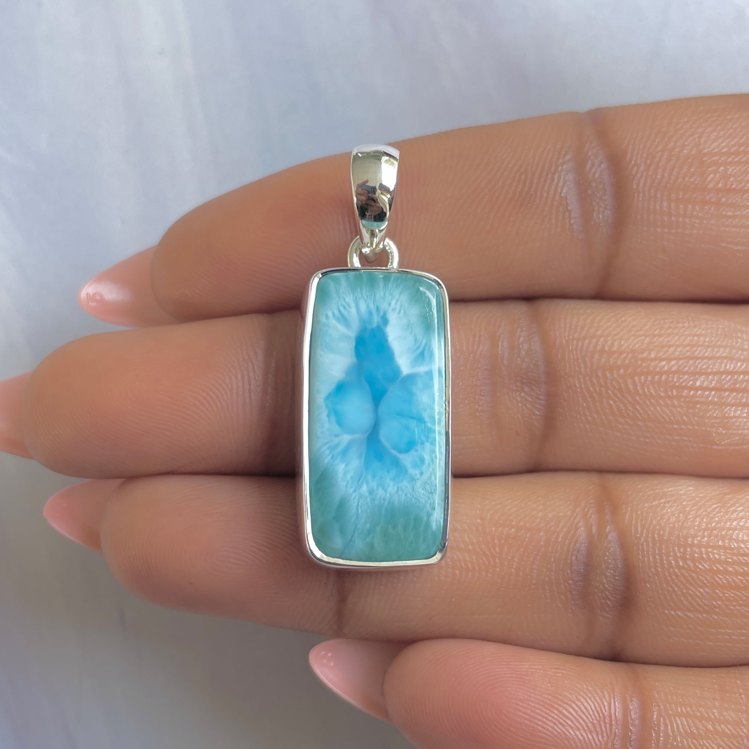 Larimar Pendant-(LAR-P-1795.)